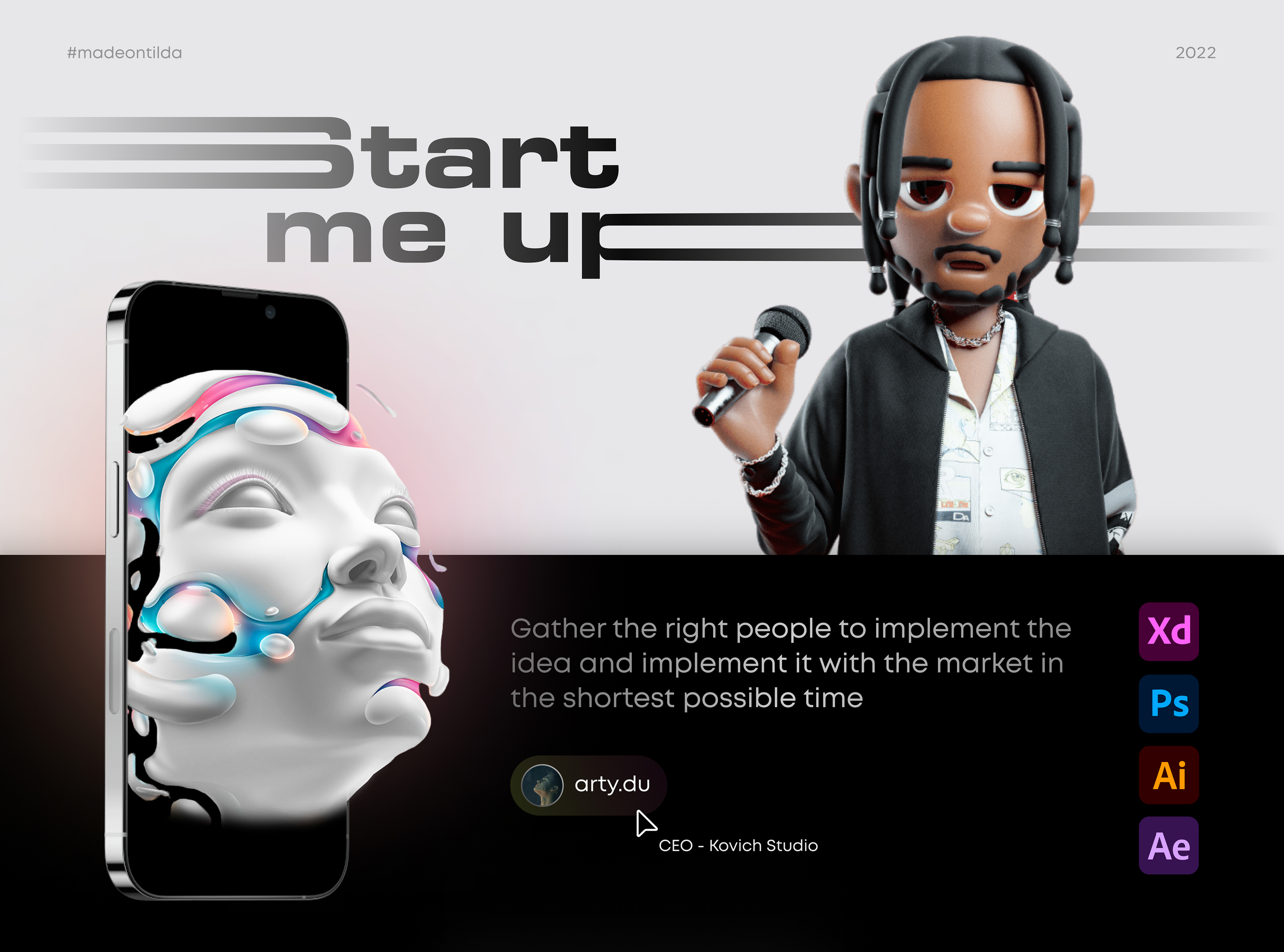 Start me up | Landing page | StartUp — Изображение №1 — Интерфейсы на Dprofile