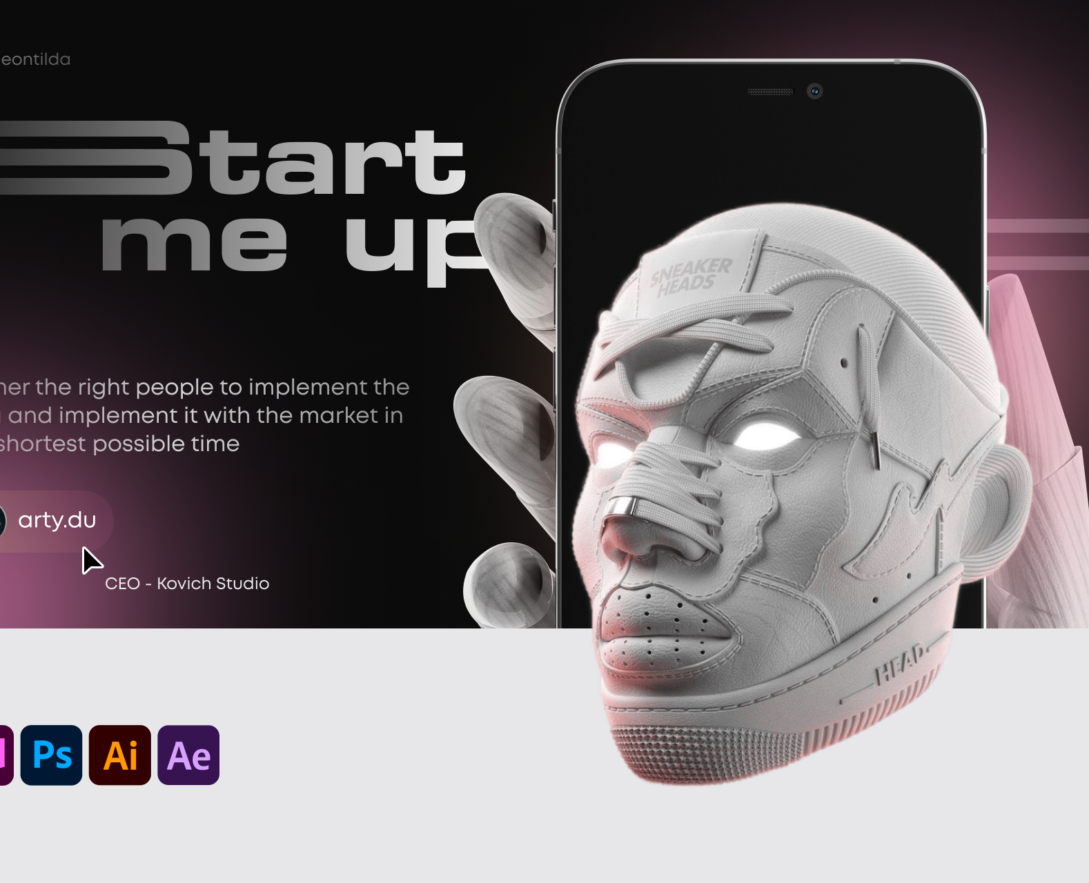 Start me up | Landing page | StartUp на Dprofile