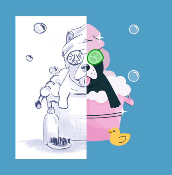 Иллюстрация для груминг салона — Изображение №2 — Брендинг, Иллюстрация на Dprofile