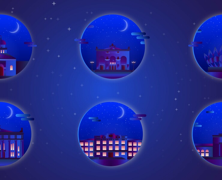 Night City Illustration на Dprofile