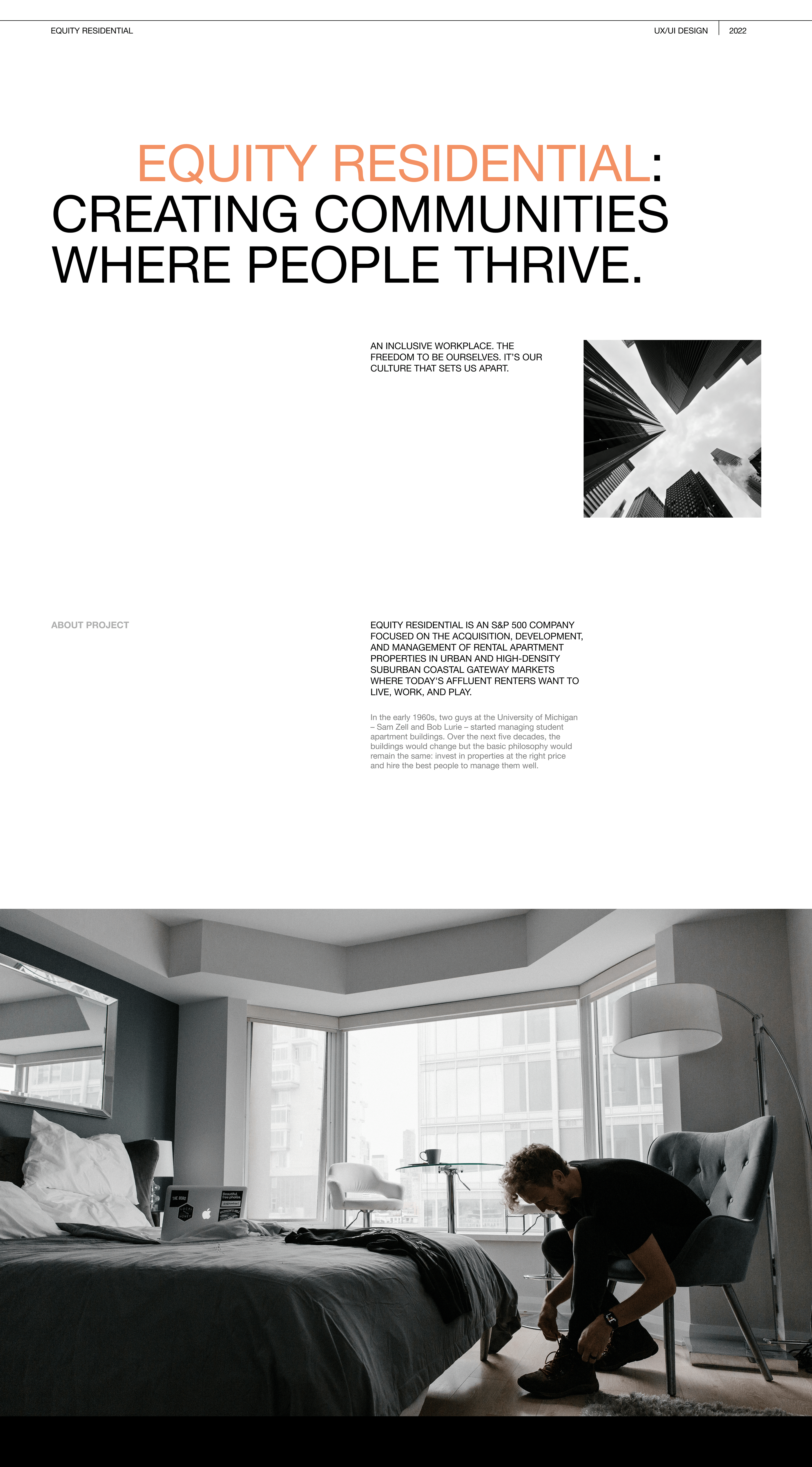 Equity Residential — redesign corporate website — Изображение №1 — Интерфейсы на Dprofile