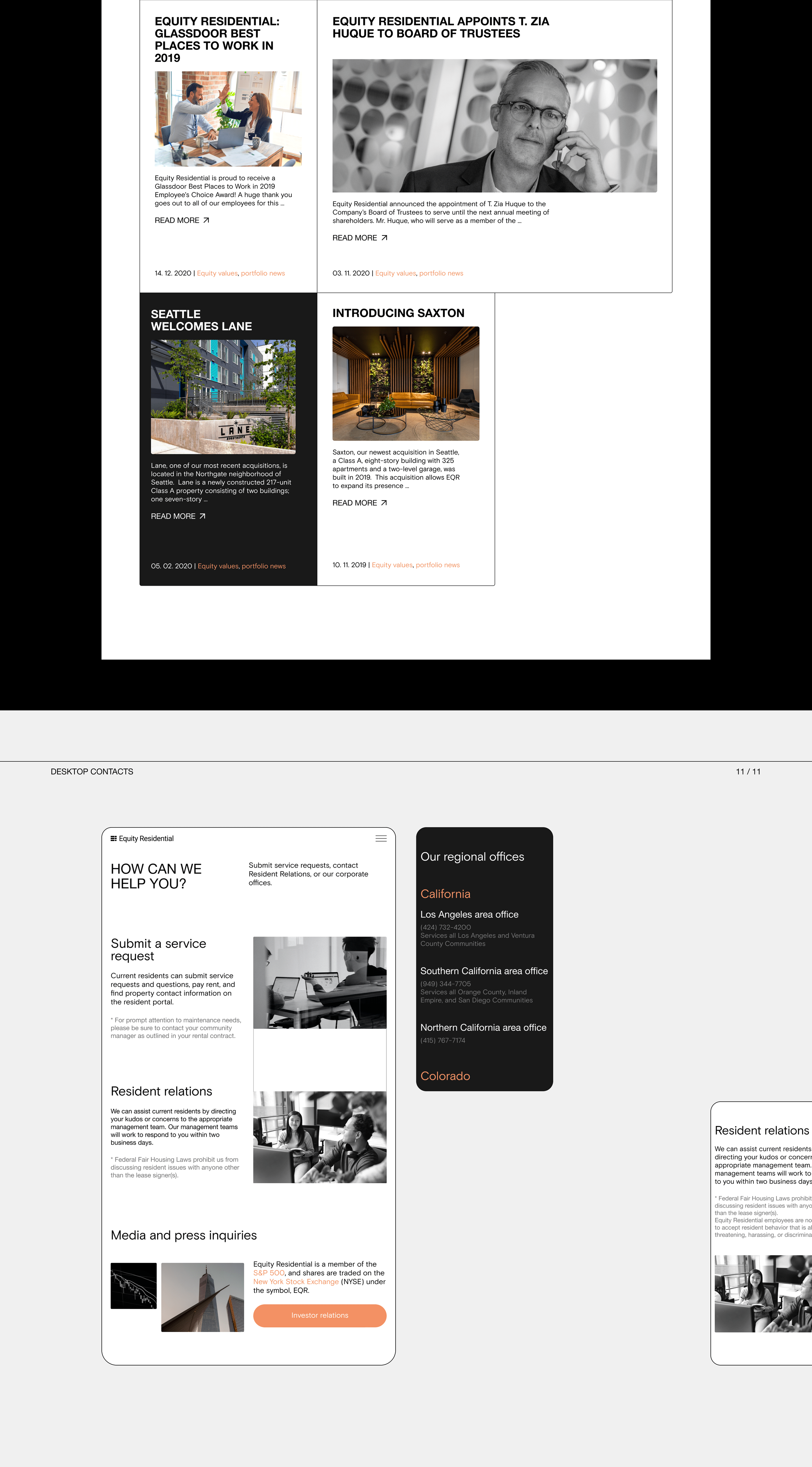 Equity Residential — redesign corporate website — Изображение №9 — Интерфейсы на Dprofile