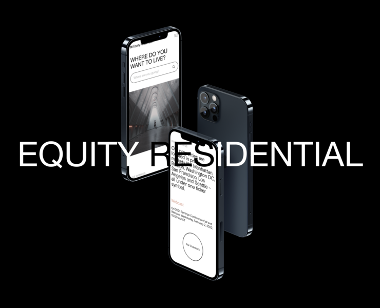 Equity Residential — redesign corporate website — Интерфейсы на Dprofile