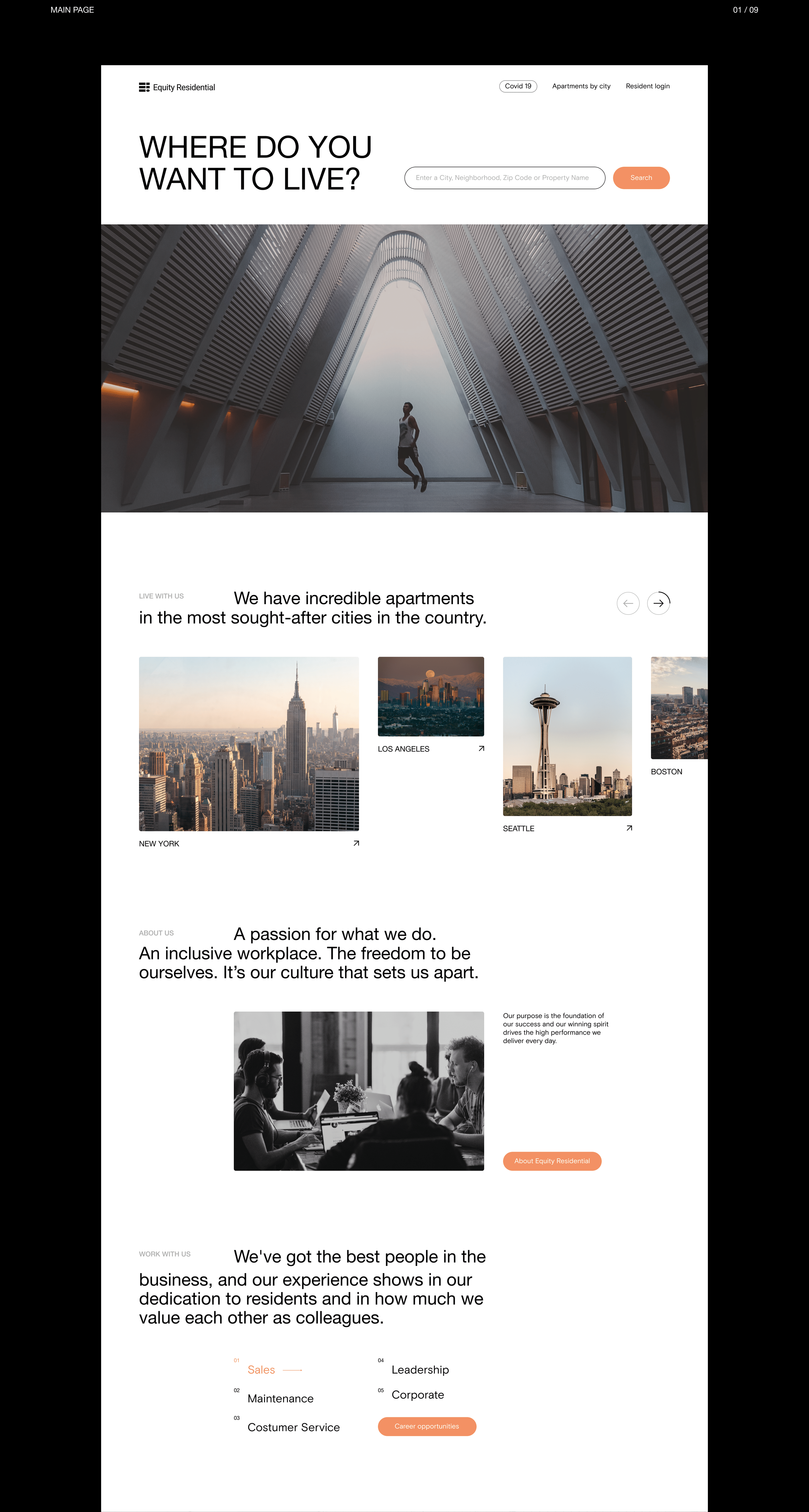 Equity Residential — redesign corporate website — Изображение №2 — Интерфейсы на Dprofile