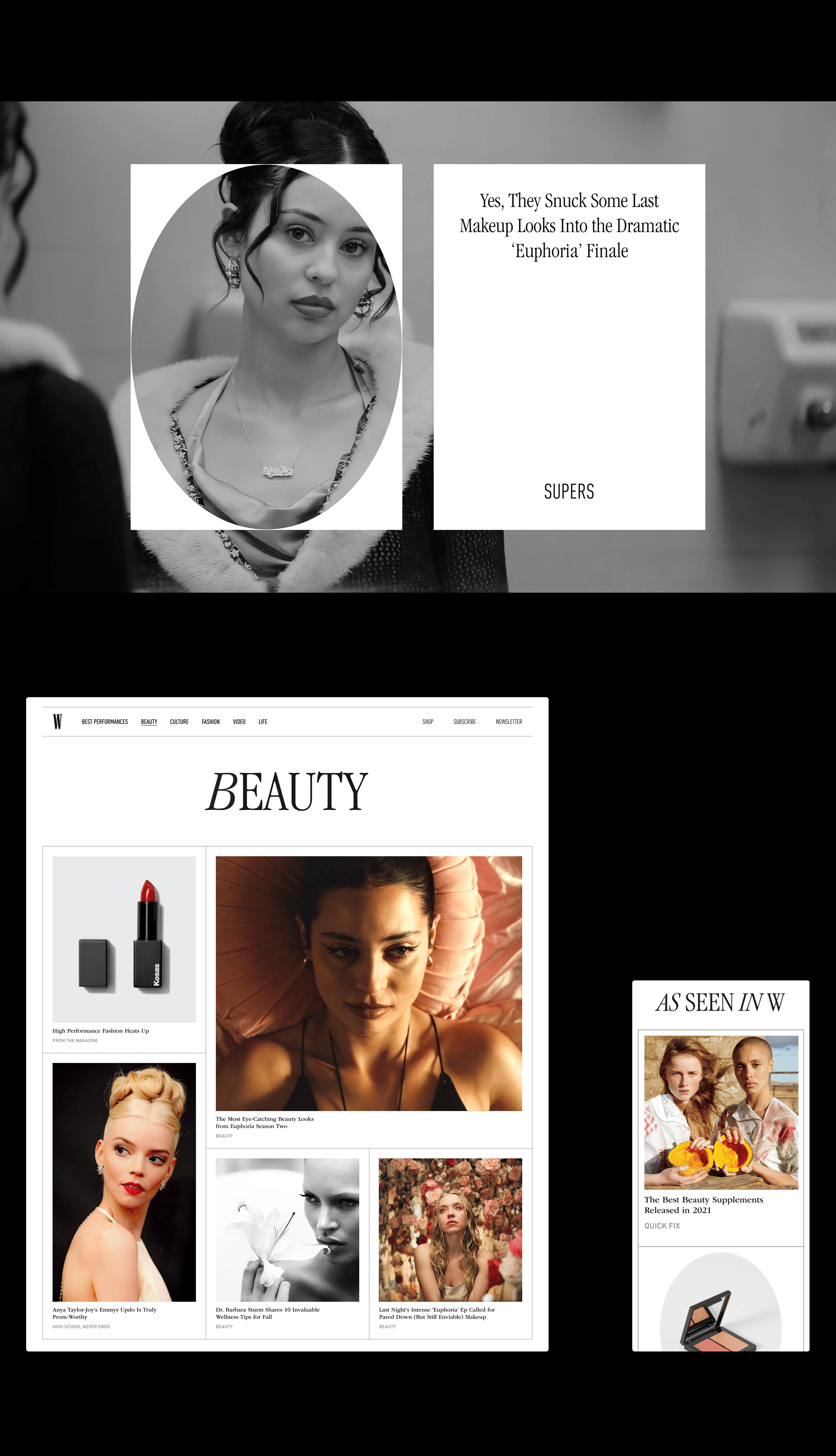 W Magazine — Redesign Concept — Изображение №3 — Интерфейсы на Dprofile