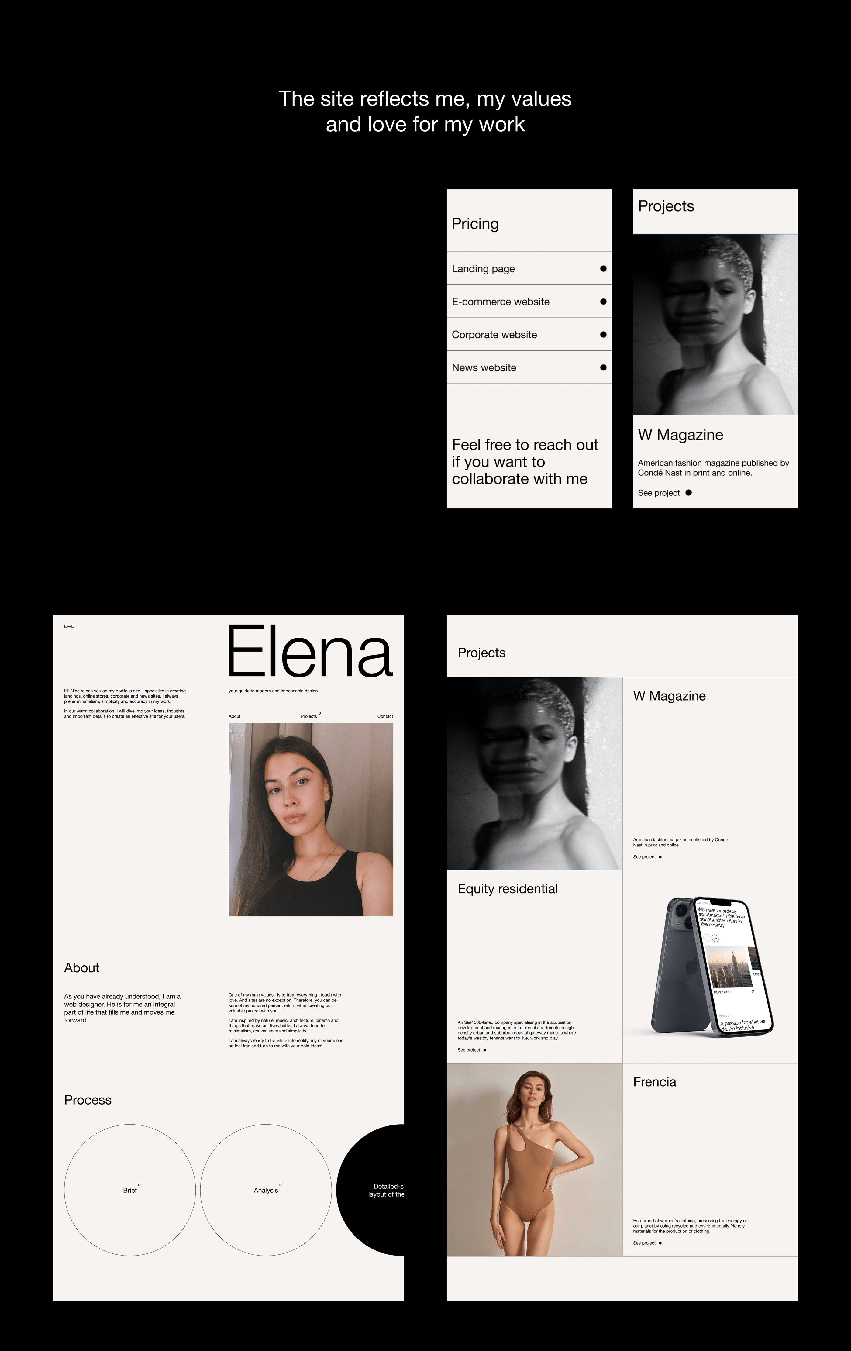 Personal portfolio — Изображение №2 — Интерфейсы на Dprofile