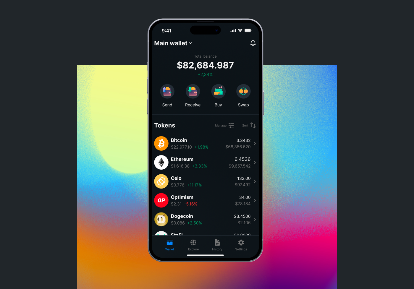 Crypto wallet app design — Изображение №1 — Интерфейсы на Dprofile