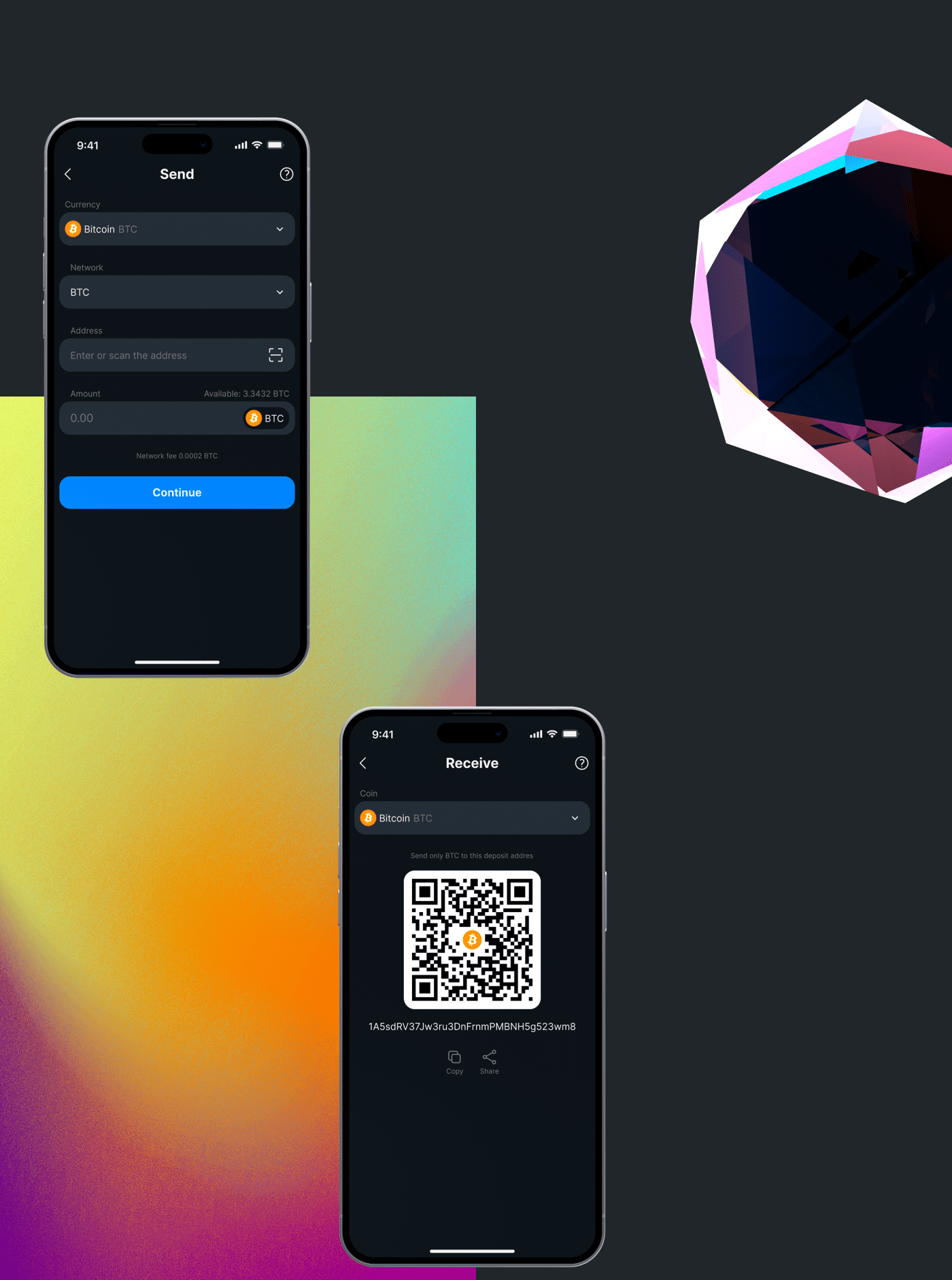 Crypto wallet app design — Изображение №2 — Интерфейсы на Dprofile