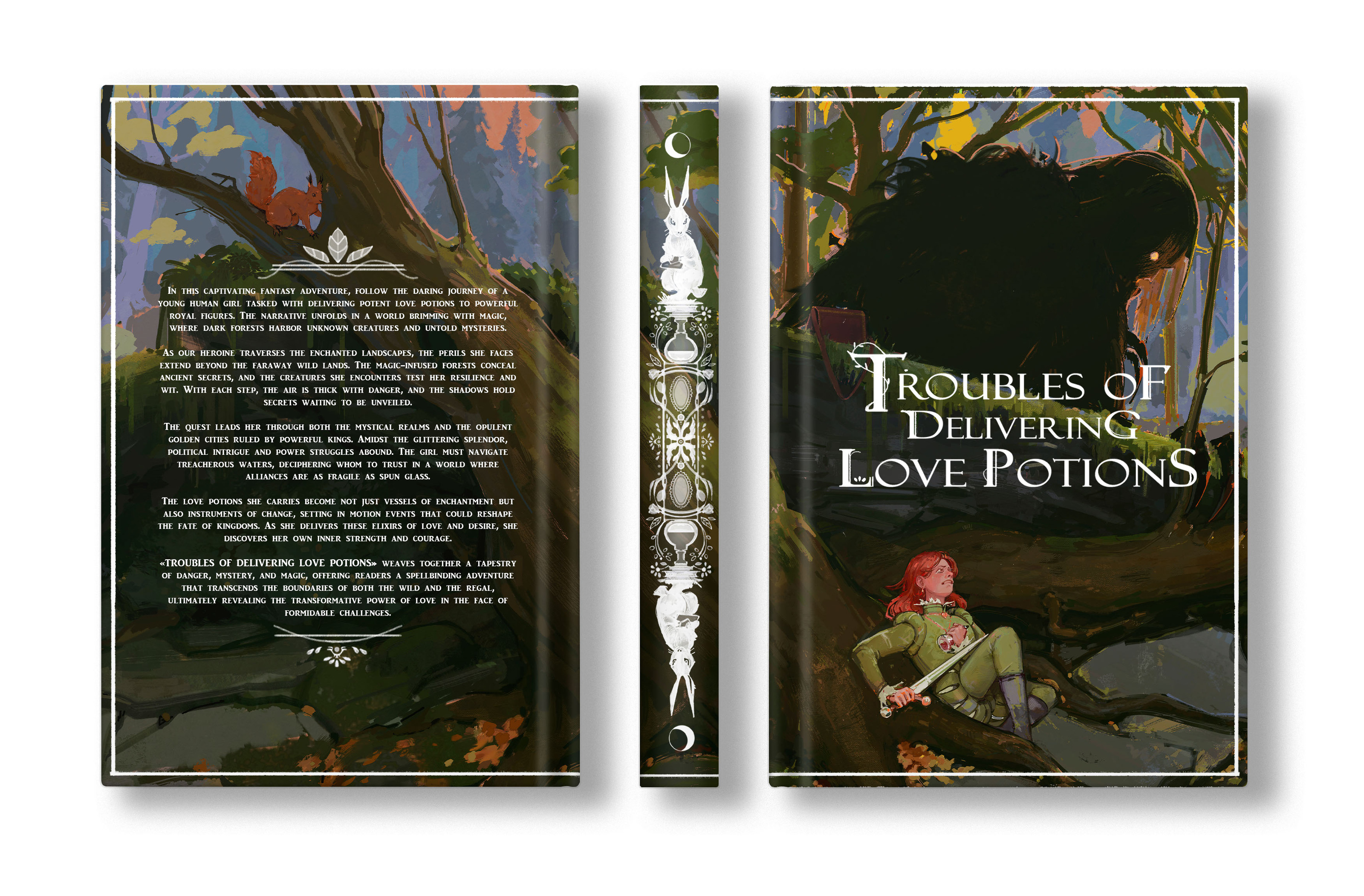 Book Cover - Troubles of Delivering Love Potions — Изображение №3 — Иллюстрация, Графика на Dprofile