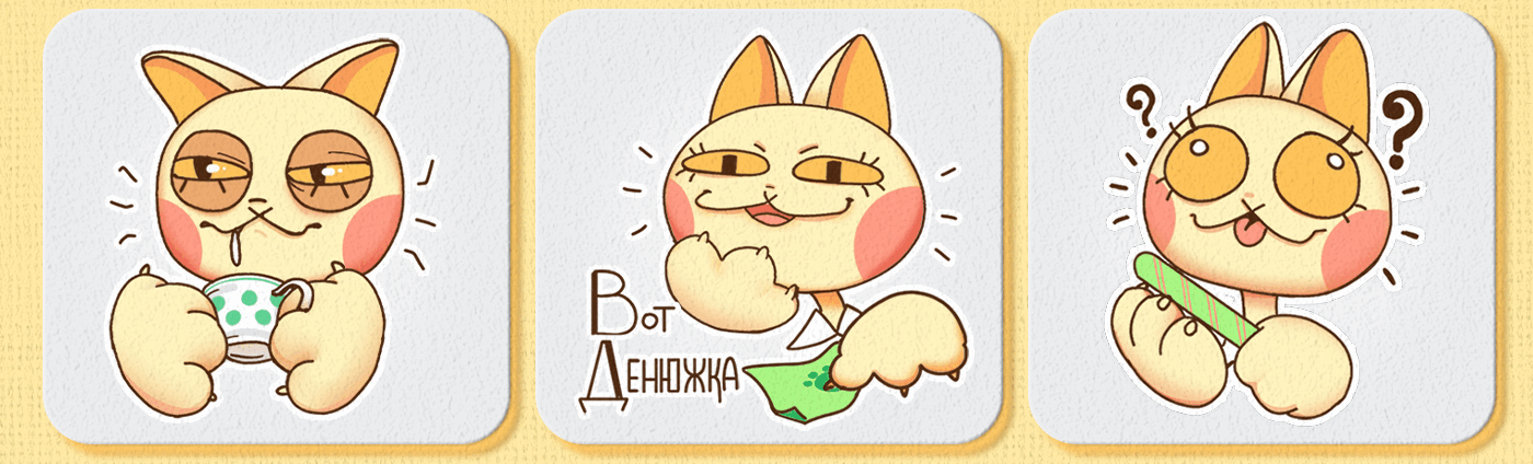 Sticker Pack & Brand Character Design — Изображение №8 — Брендинг, Иллюстрация на Dprofile