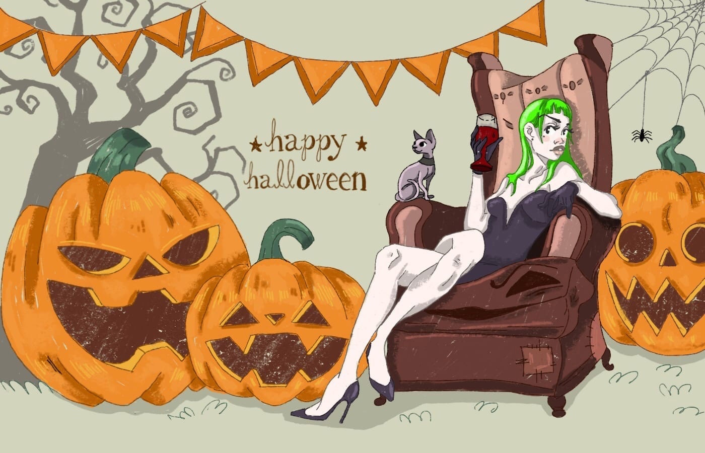 Halloween 2022 Дизайн персонажа | Иллюстрация — Изображение №1 — Иллюстрация, Графика на Dprofile
