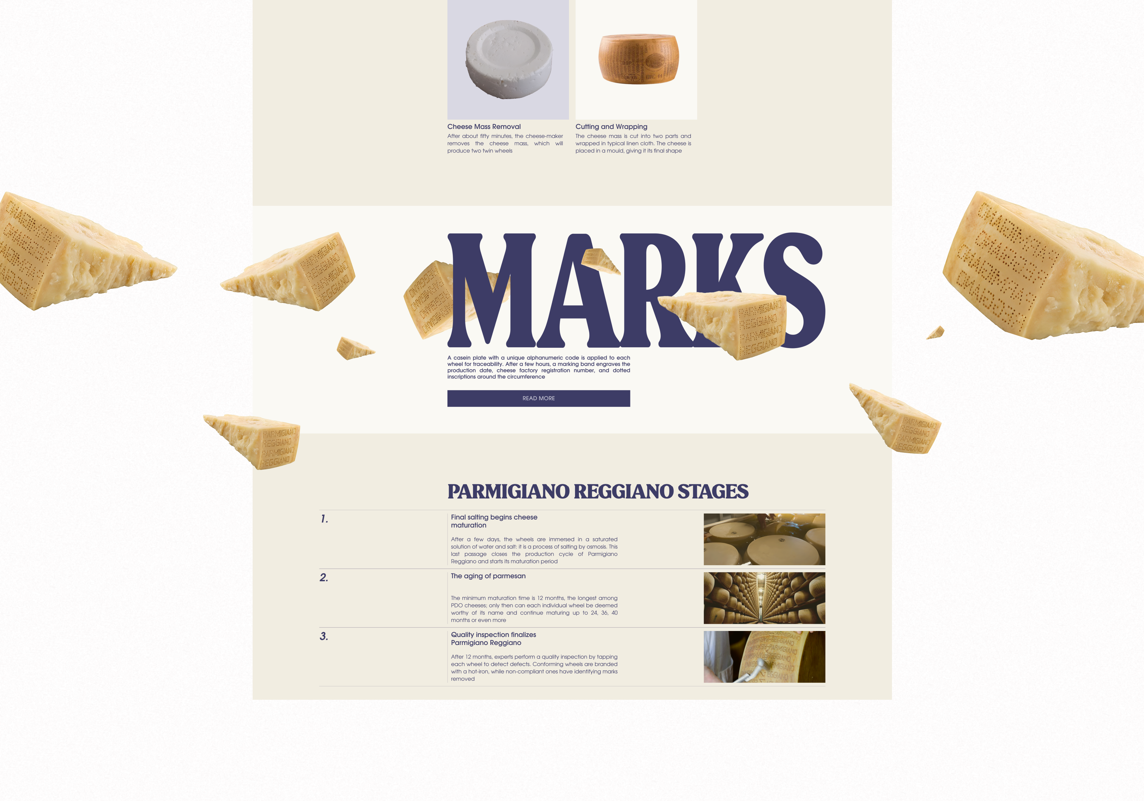 PARMIGIANO REGGIANO | CORPORATE WEBSITE REDESIGN — Изображение №7 — Интерфейсы, Брендинг на Dprofile