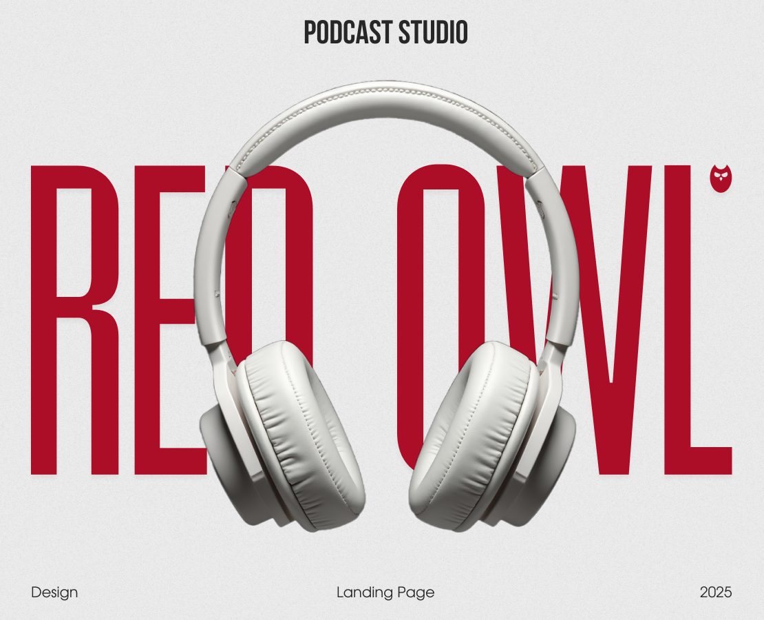 PODCAST STUDIO | LANDING PAGE DESIGN — Интерфейсы, Брендинг на Dprofile