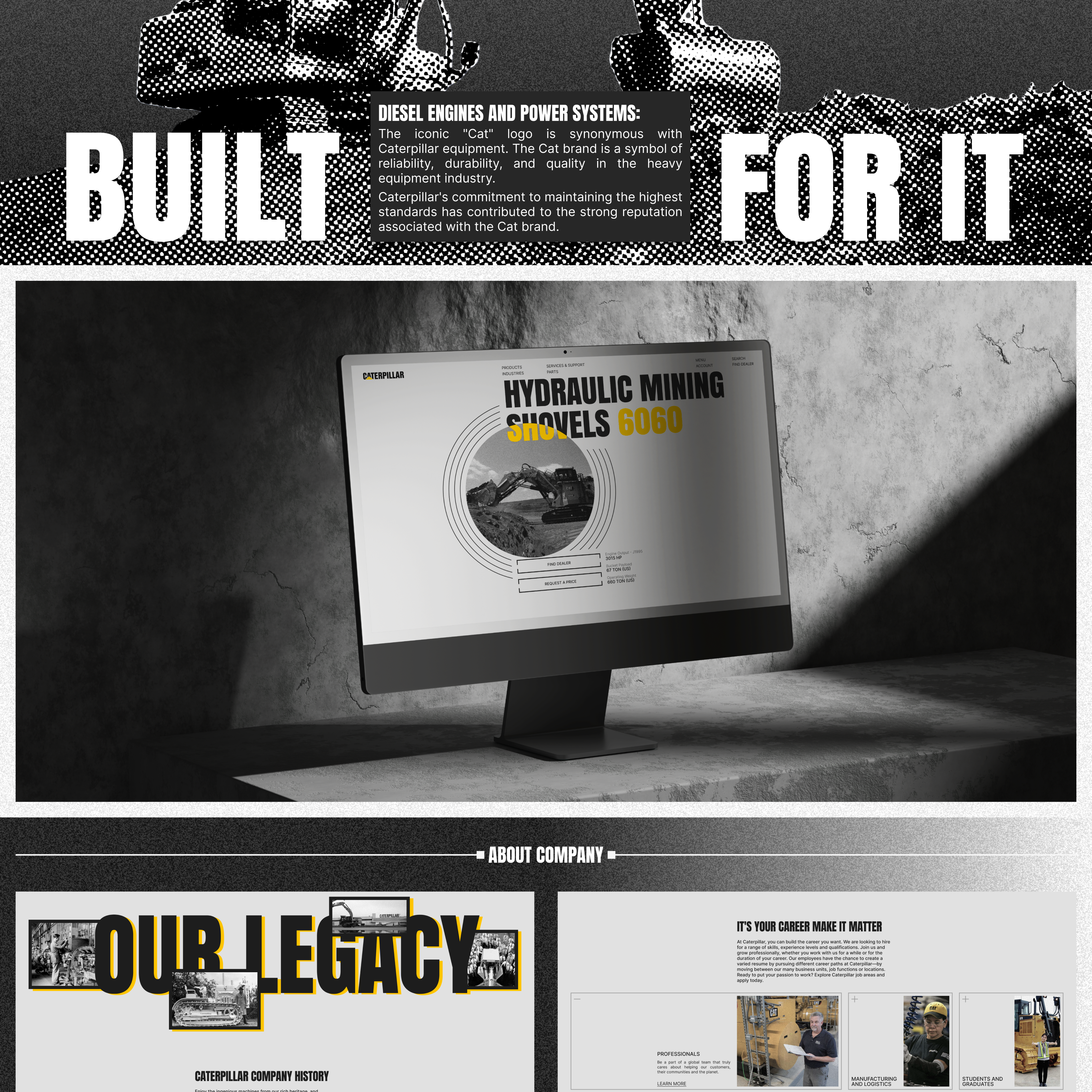CATERPILLAR | CORPORATE WEBSITE REDESIGN — Изображение №7 — Интерфейсы, Брендинг на Dprofile