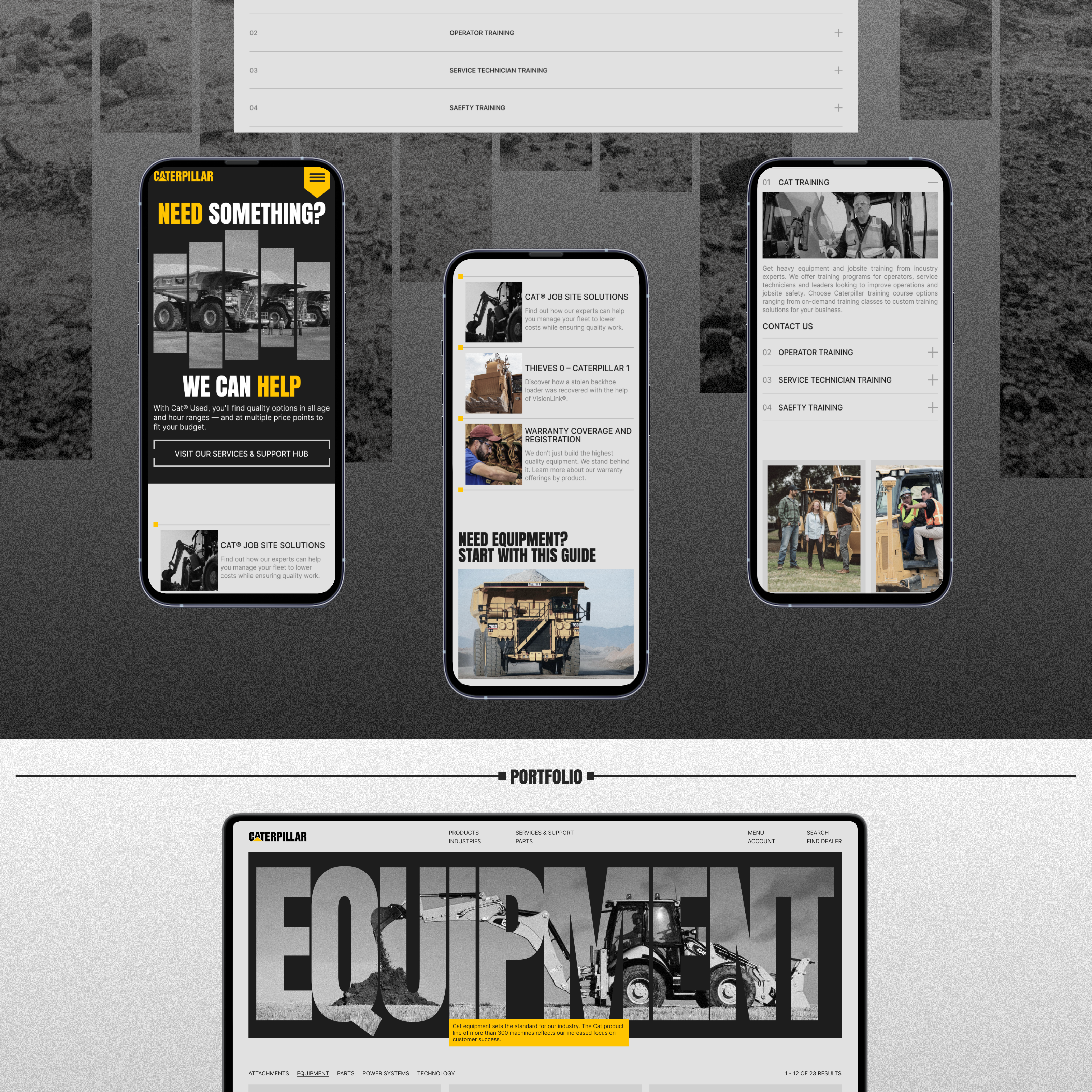 CATERPILLAR | CORPORATE WEBSITE REDESIGN — Изображение №3 — Интерфейсы, Брендинг на Dprofile