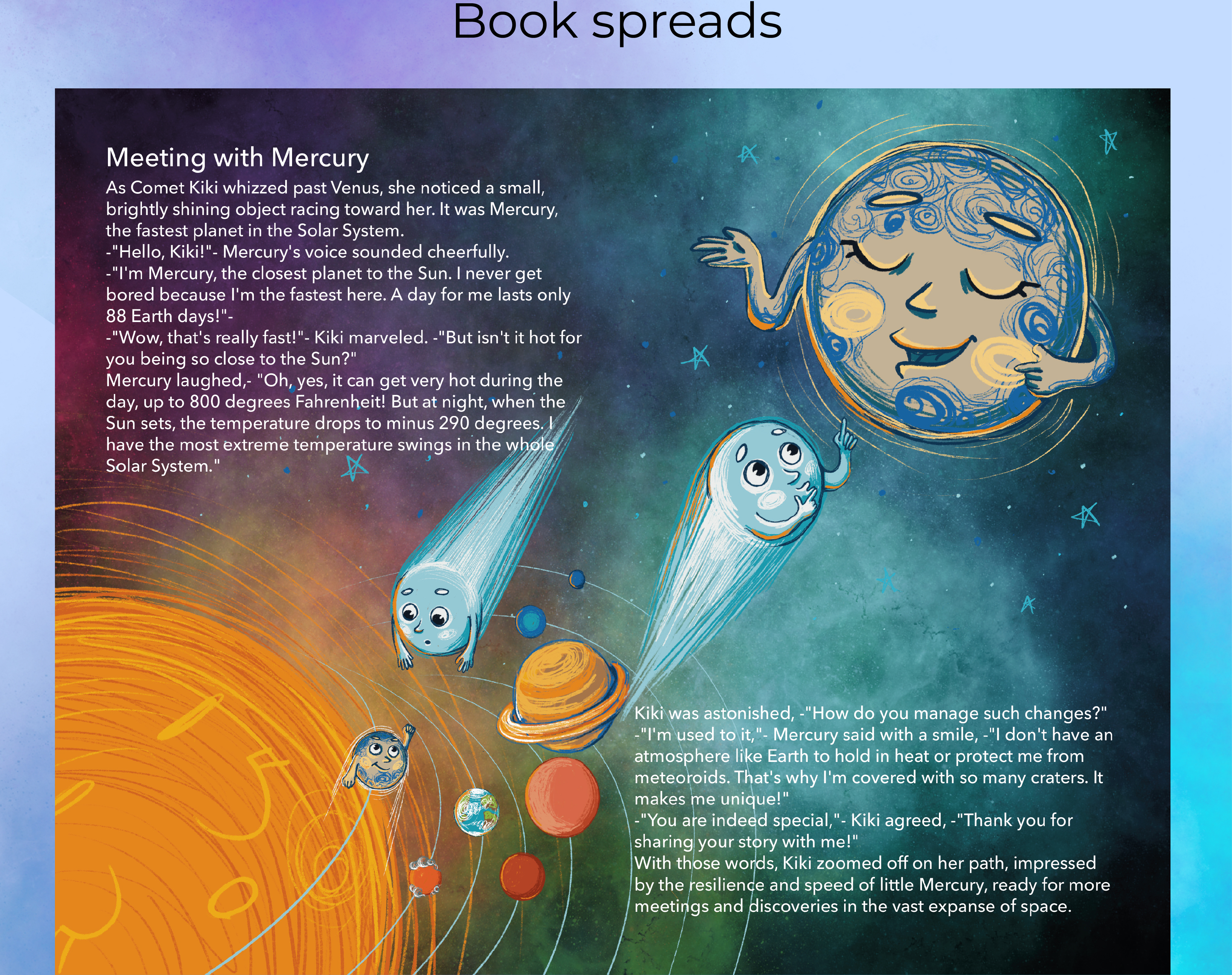 Children's book "Comet Kiki" — Изображение №7 — Иллюстрация на Dprofile