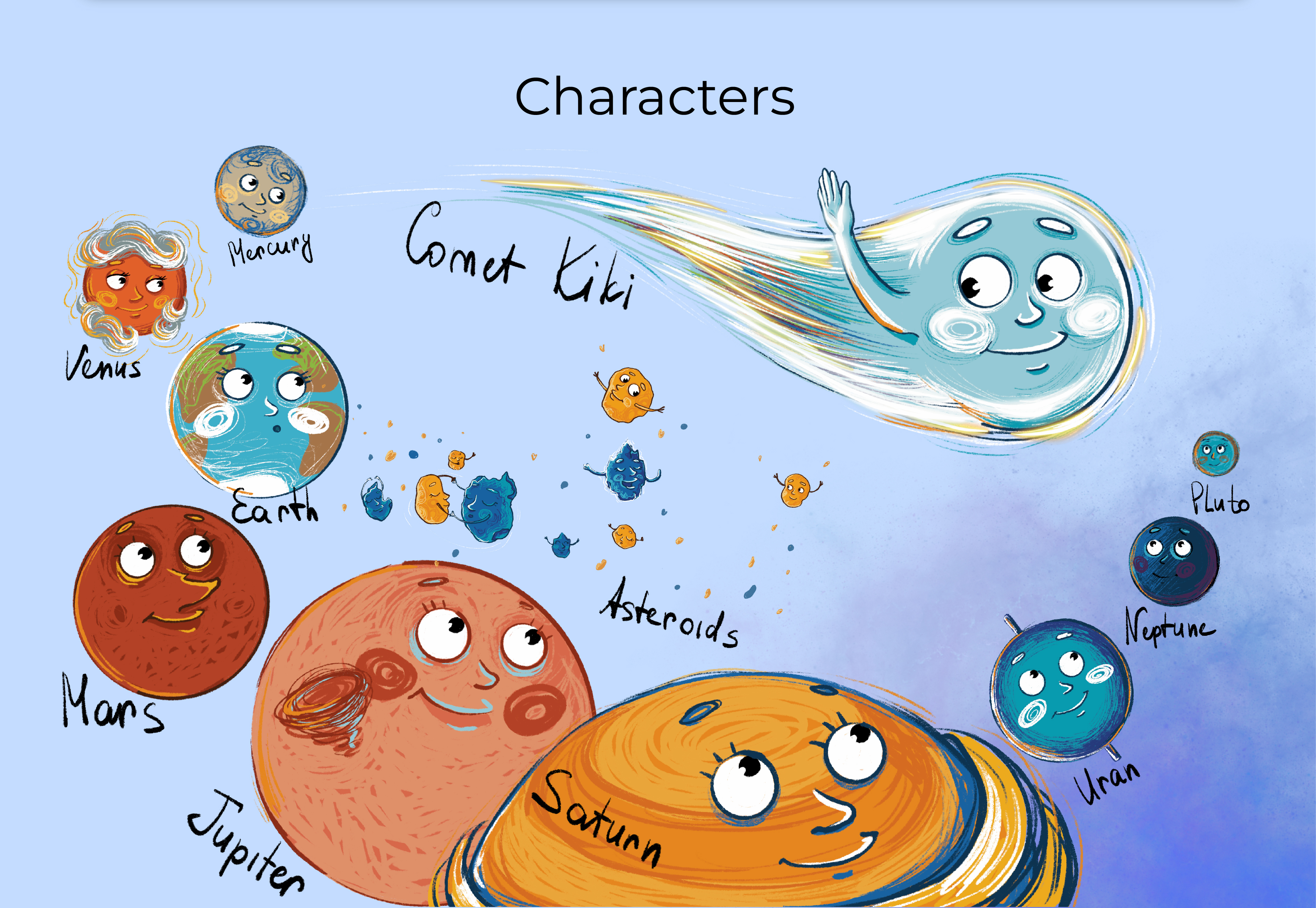 Children's book "Comet Kiki" — Изображение №3 — Иллюстрация на Dprofile