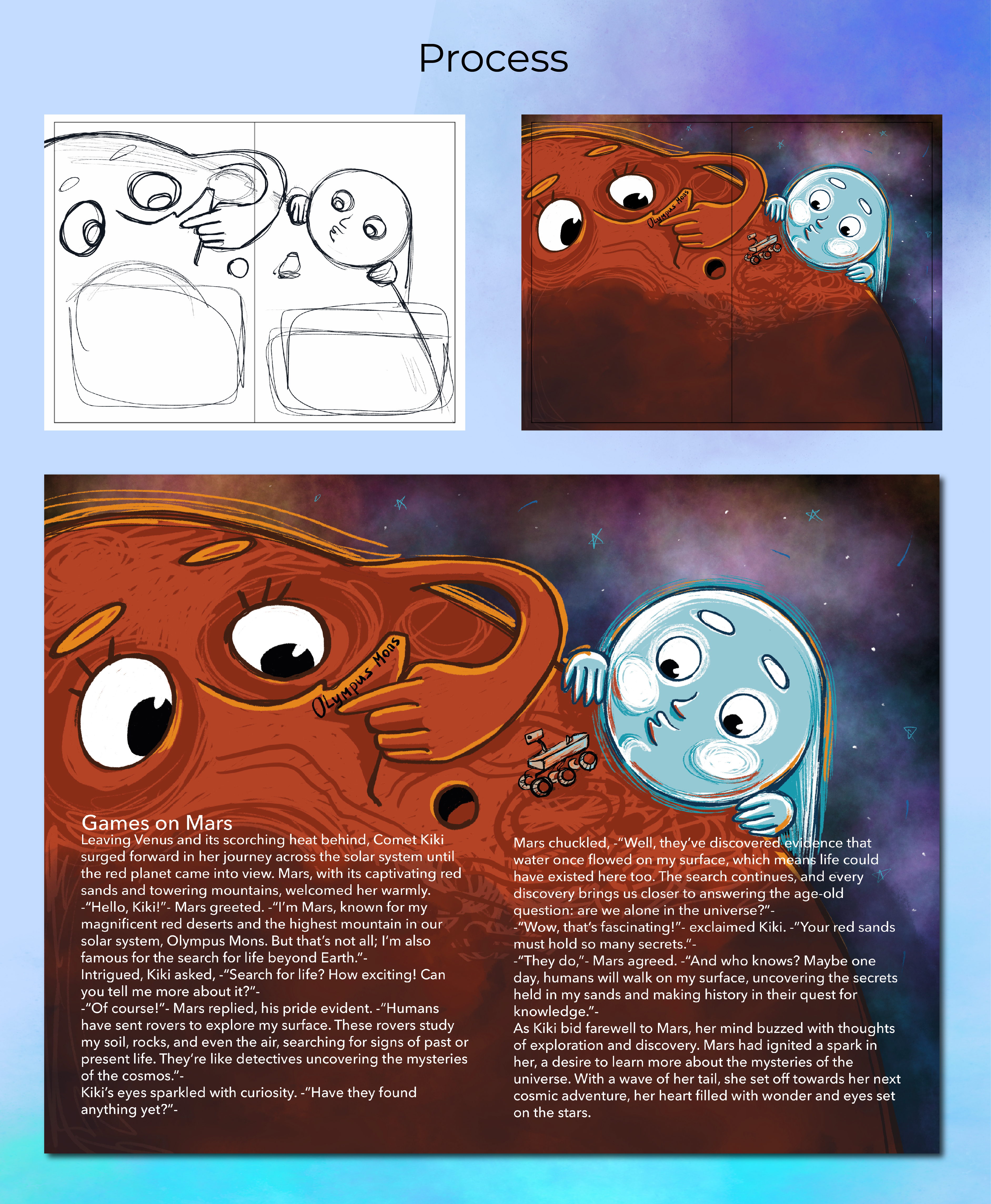 Children's book "Comet Kiki" — Изображение №4 — Иллюстрация на Dprofile