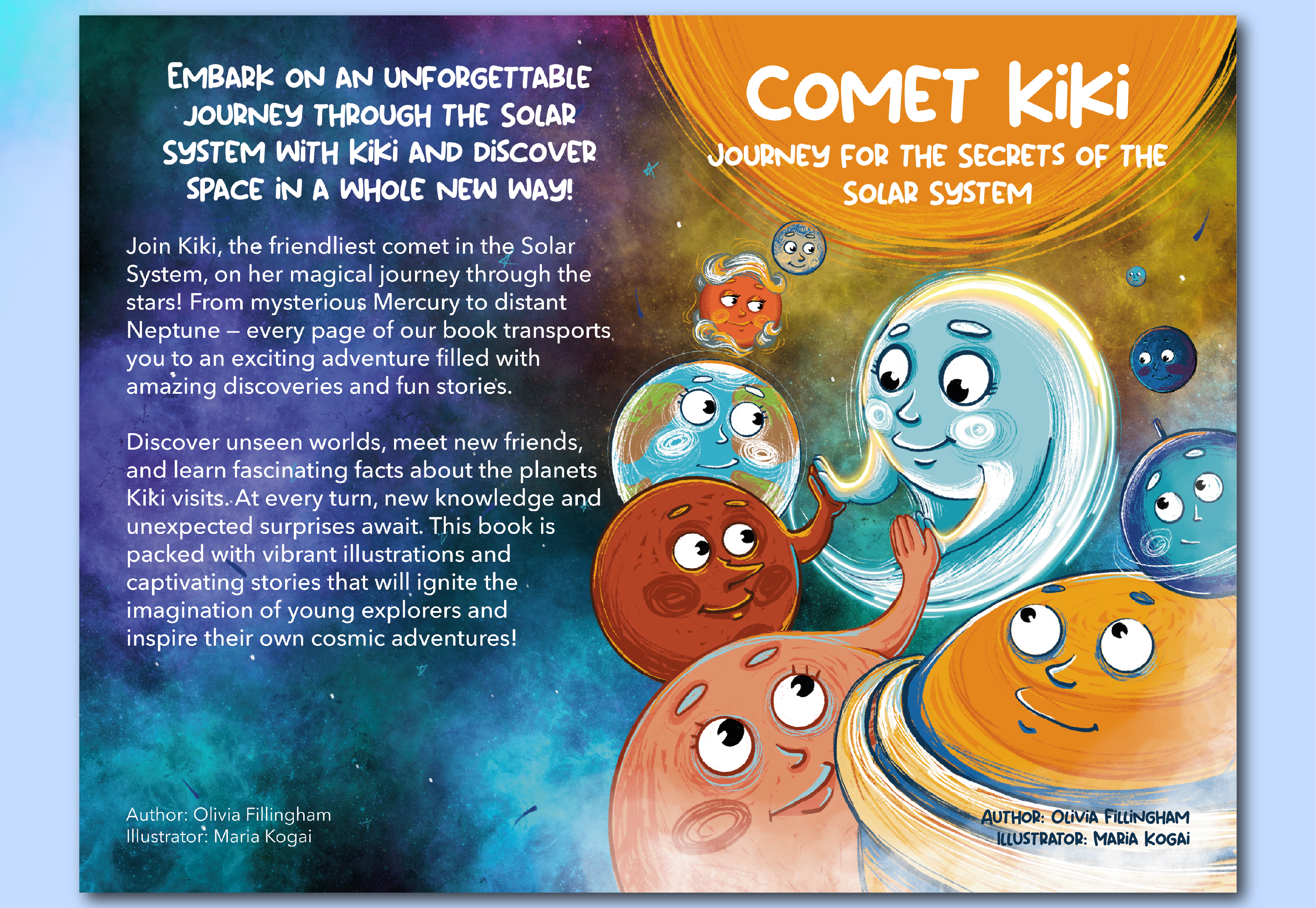 Children's book "Comet Kiki" — Изображение №2 — Иллюстрация на Dprofile