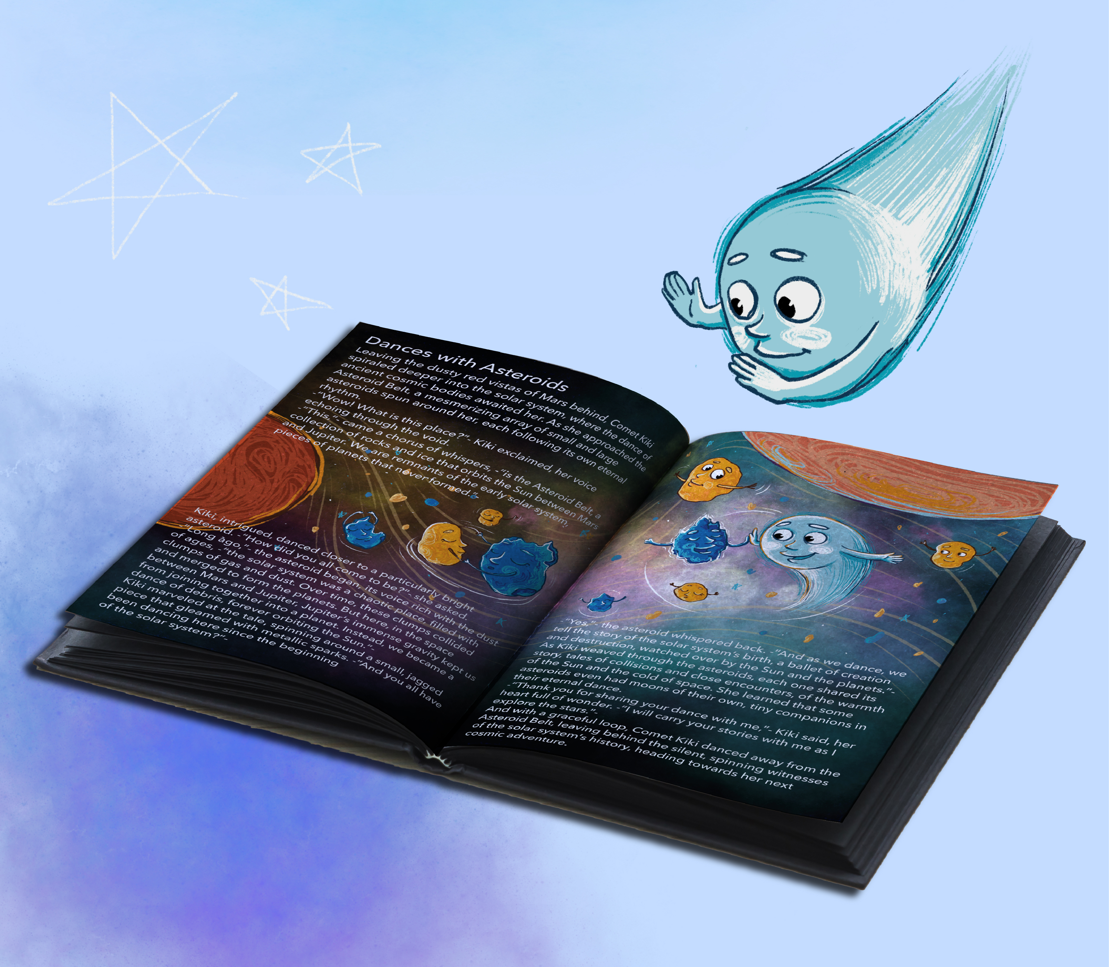 Children's book "Comet Kiki" — Изображение №6 — Иллюстрация на Dprofile