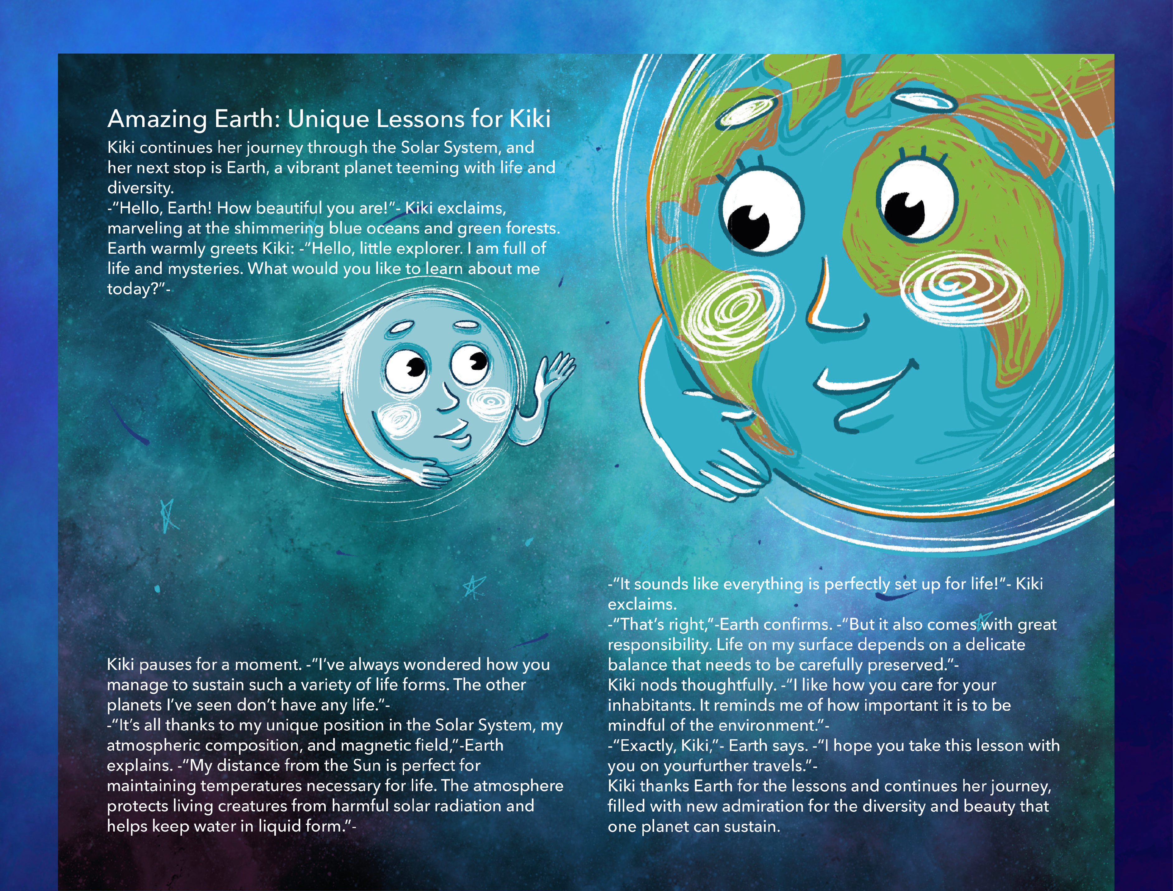 Children's book "Comet Kiki" — Изображение №9 — Иллюстрация на Dprofile