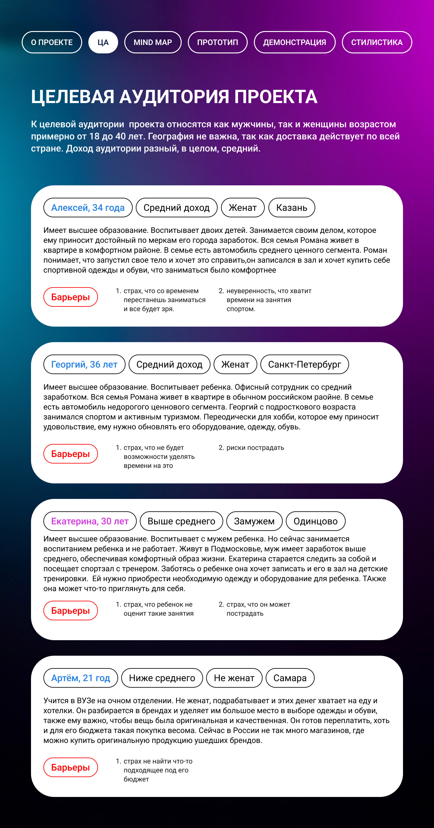 Мобильное приложение для магазина спортивной одежды — Изображение №3 — Интерфейсы на Dprofile