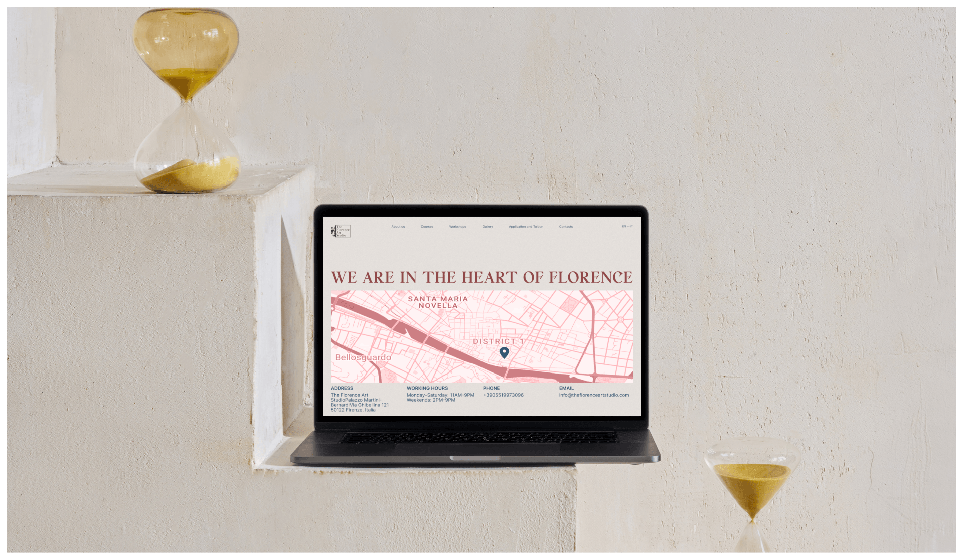 The Florence Art Studio / Corporate Website — Изображение №11 — Интерфейсы, Брендинг на Dprofile