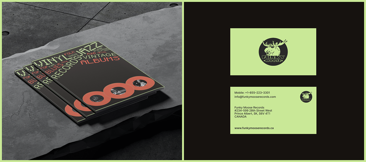 Funky Moose Vinyl Record Store / E-commerce Redesign — Изображение №3 — Интерфейсы, Брендинг на Dprofile