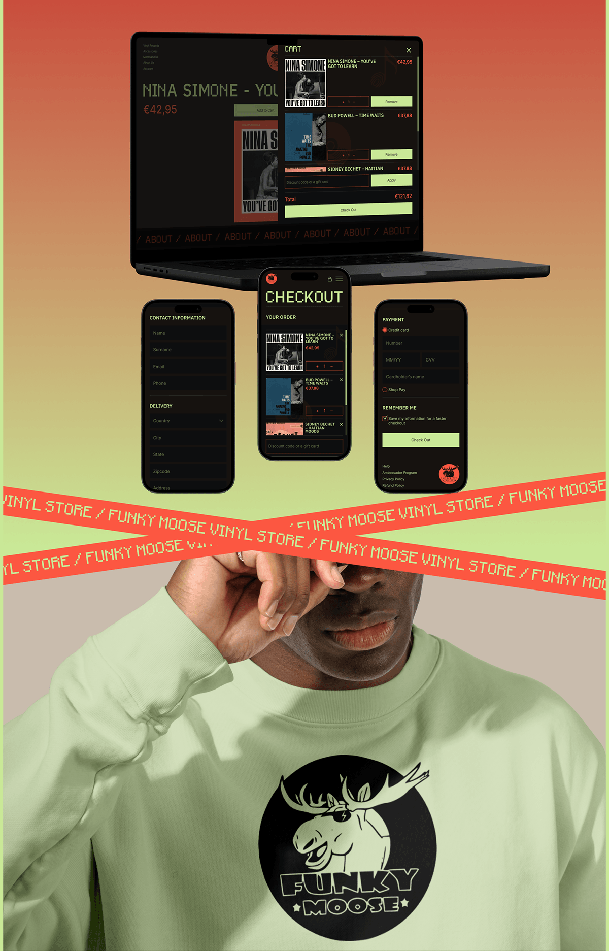 Funky Moose Vinyl Record Store / E-commerce Redesign — Изображение №10 — Интерфейсы, Брендинг на Dprofile