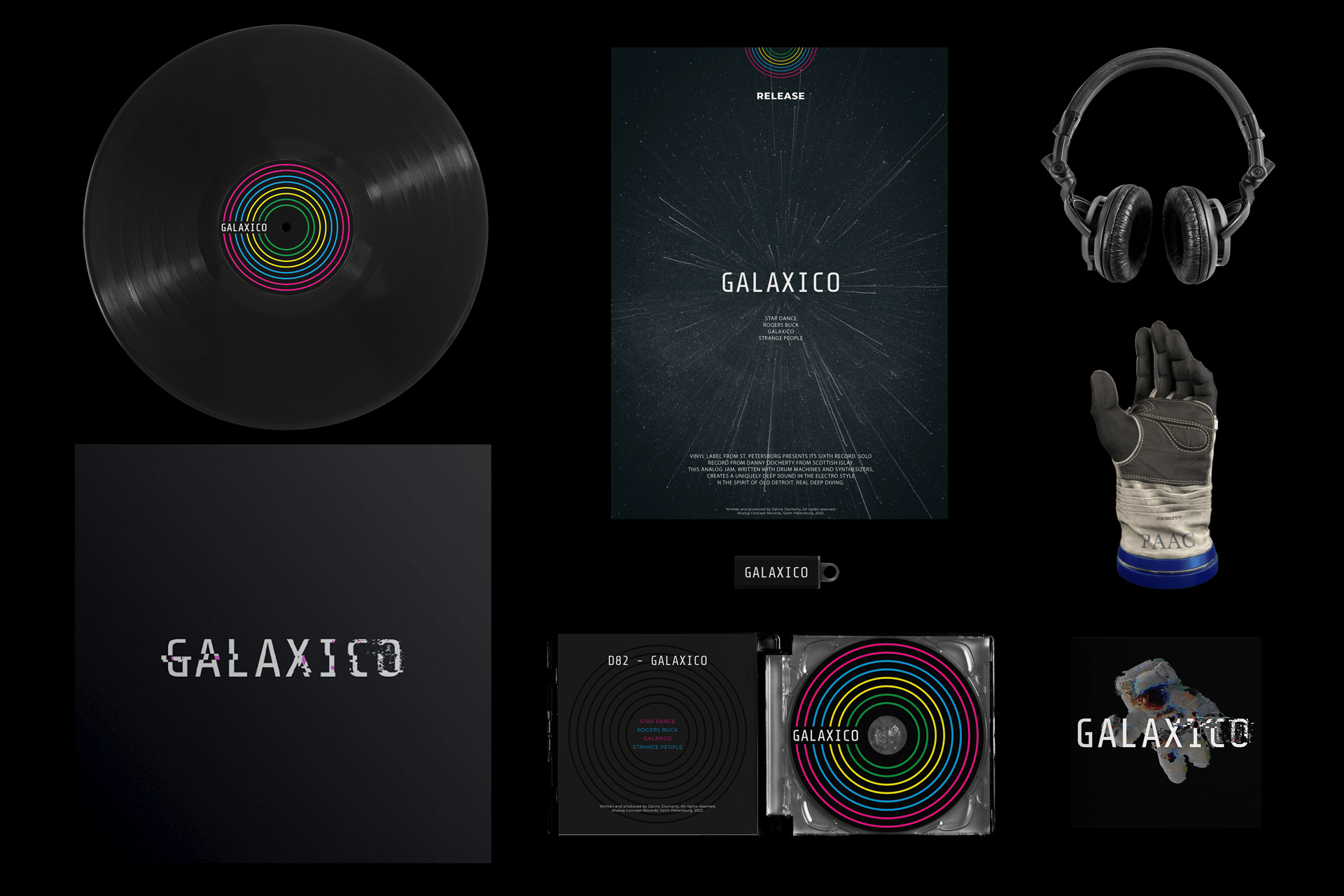 Vinyl label brand GALAXICO — Изображение №9 — Брендинг на Dprofile