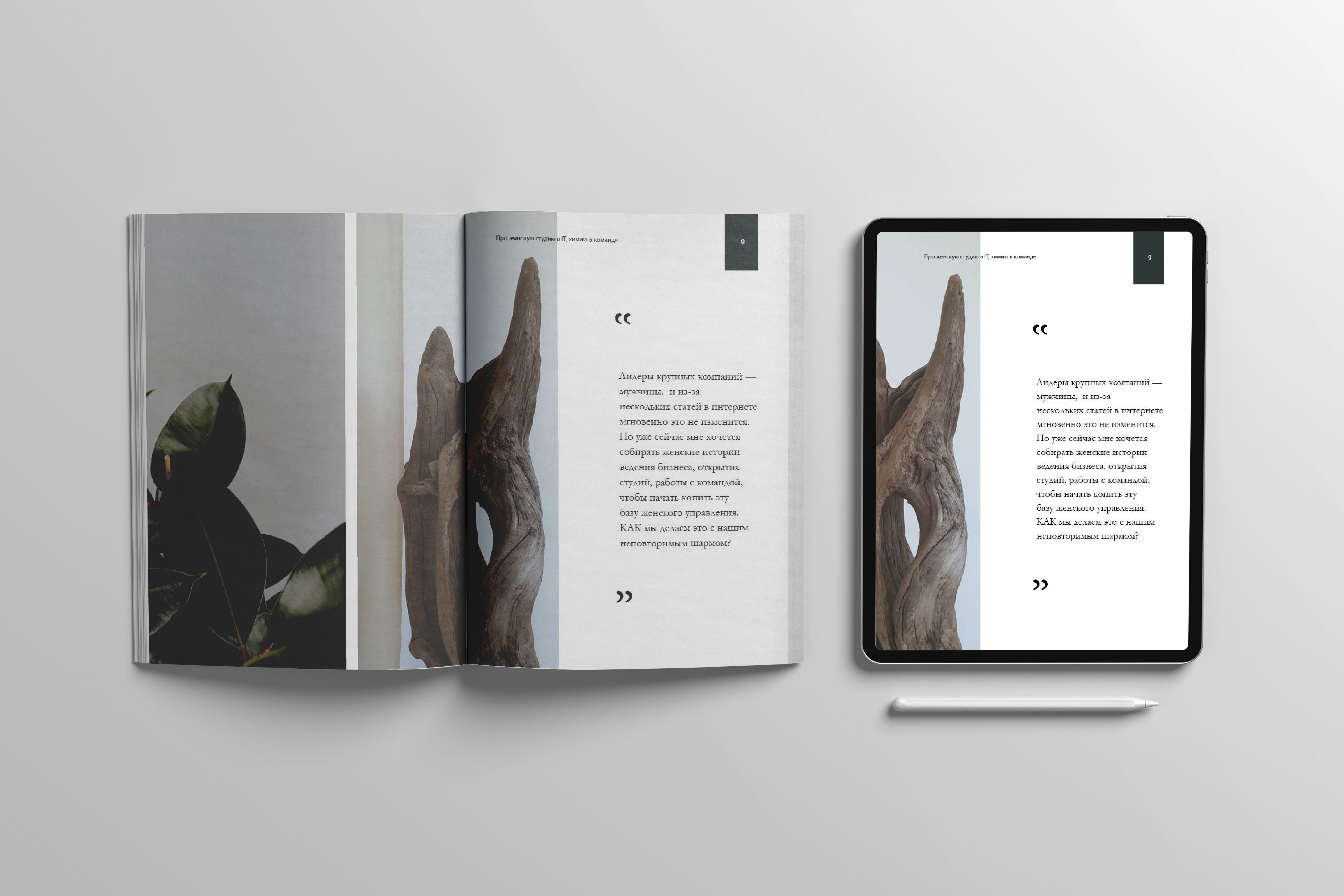 Верстка журнала в минималистично стиле — Изображение №4 — Графика на Dprofile