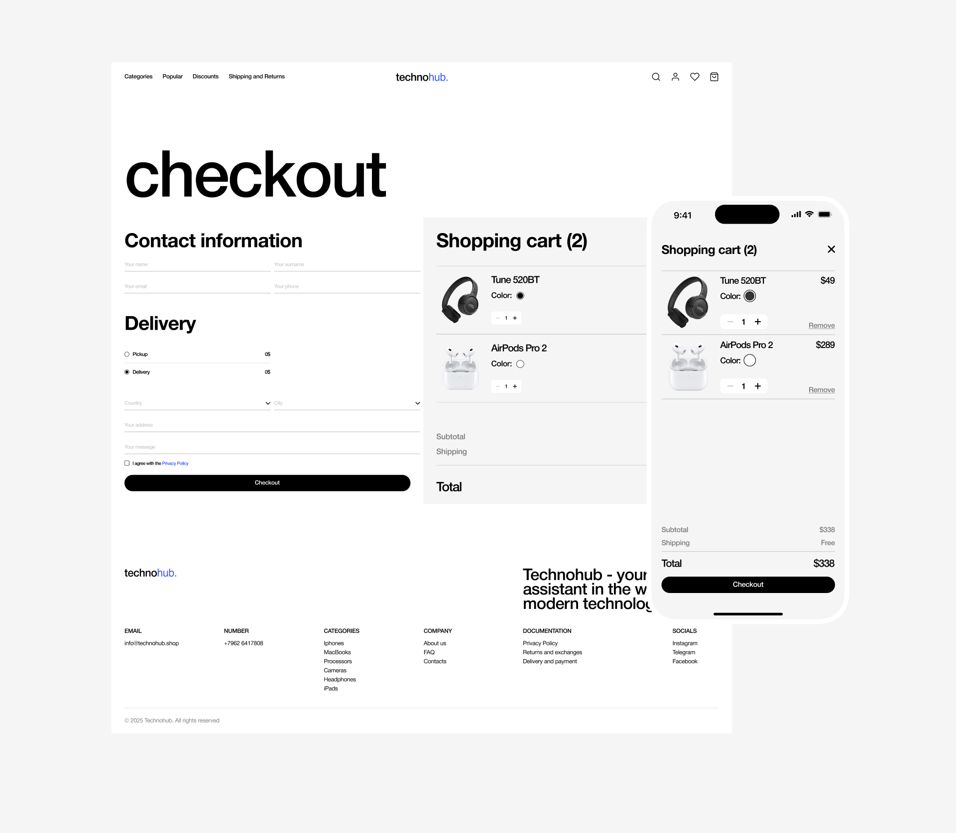 Online store | Electronics — Изображение №10 — Интерфейсы на Dprofile