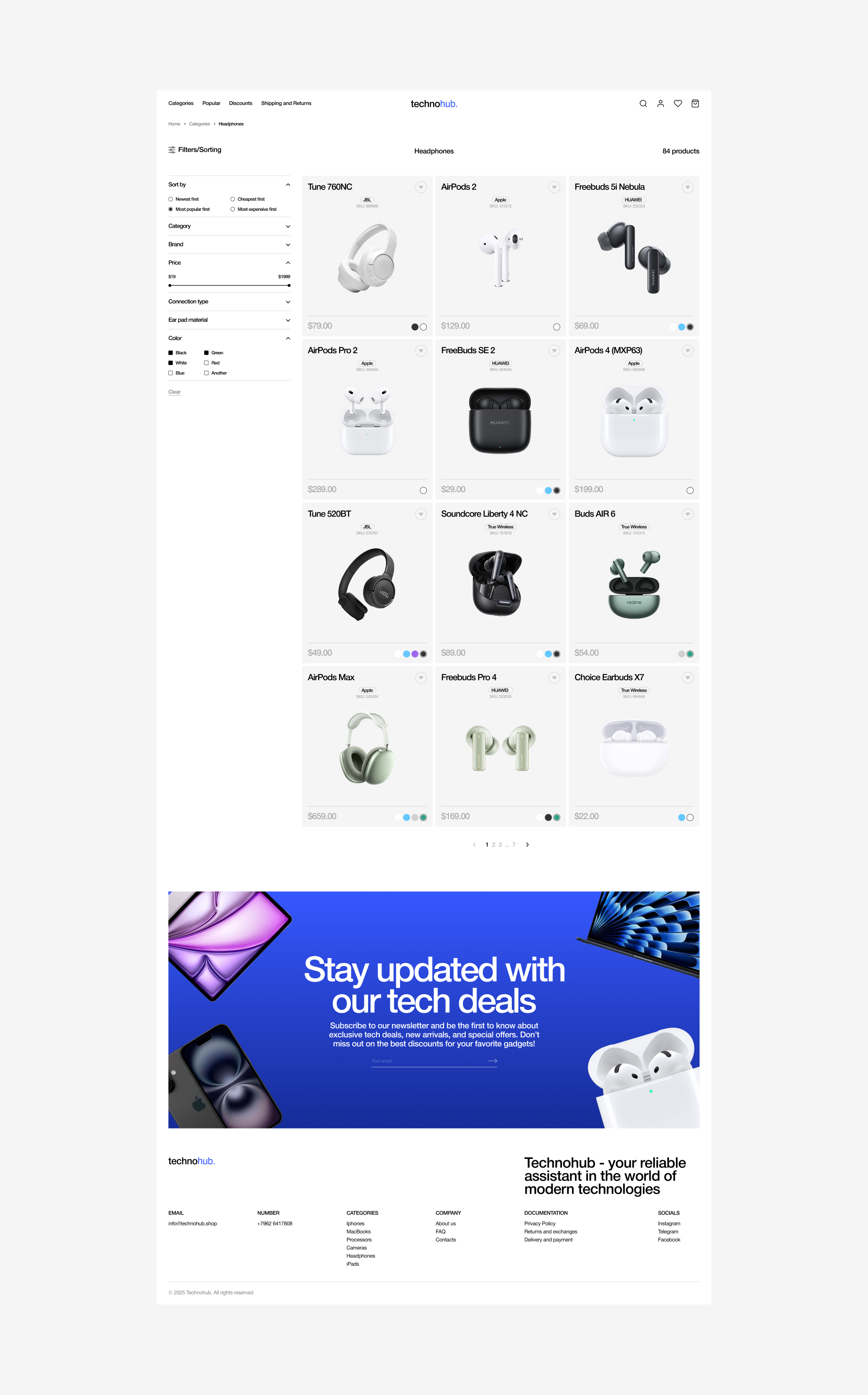 Online store | Electronics — Изображение №6 — Интерфейсы на Dprofile