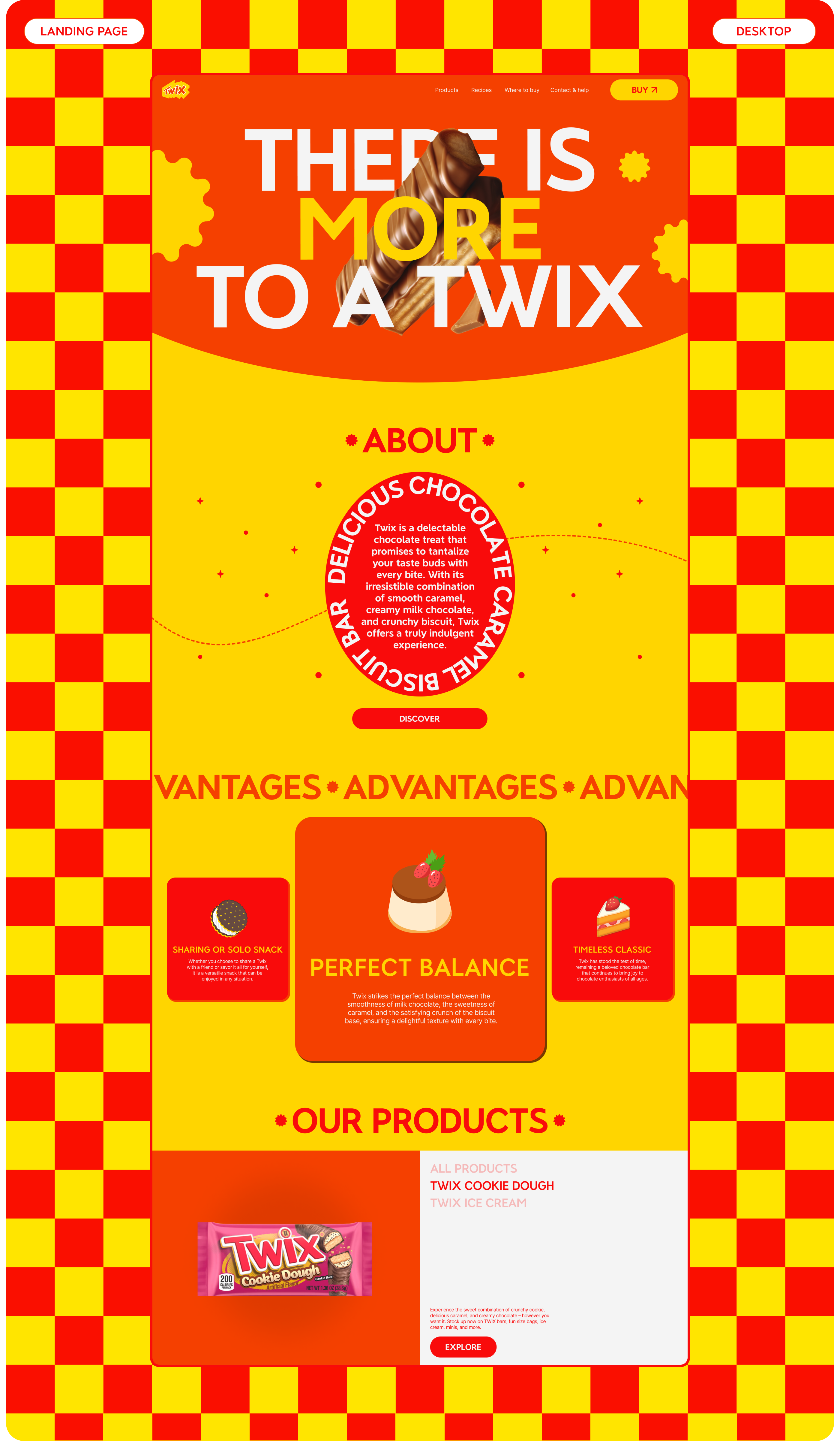 Landing page | TWIX — Изображение №3 — Интерфейсы, Брендинг на Dprofile
