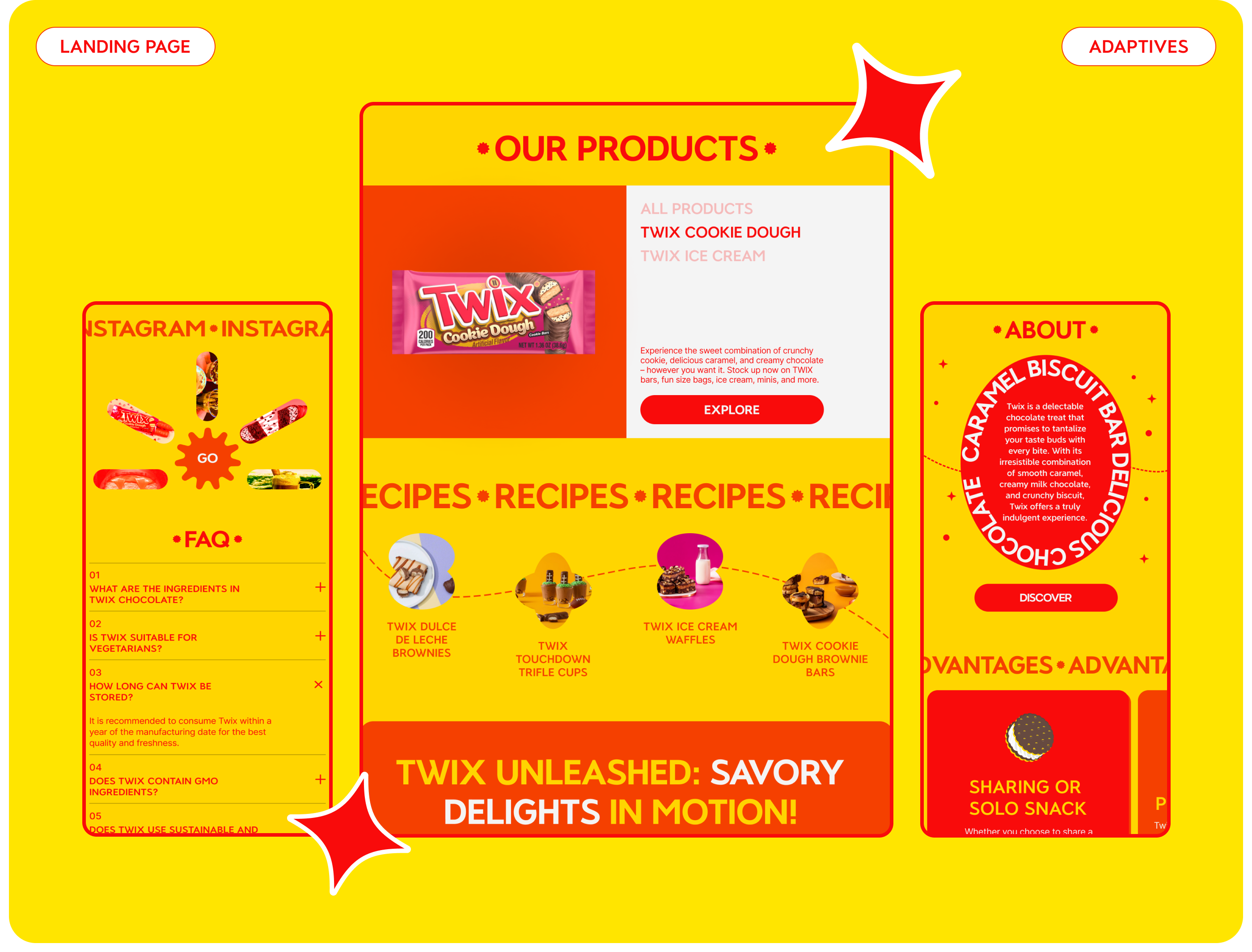 Landing page | TWIX — Изображение №7 — Интерфейсы, Брендинг на Dprofile