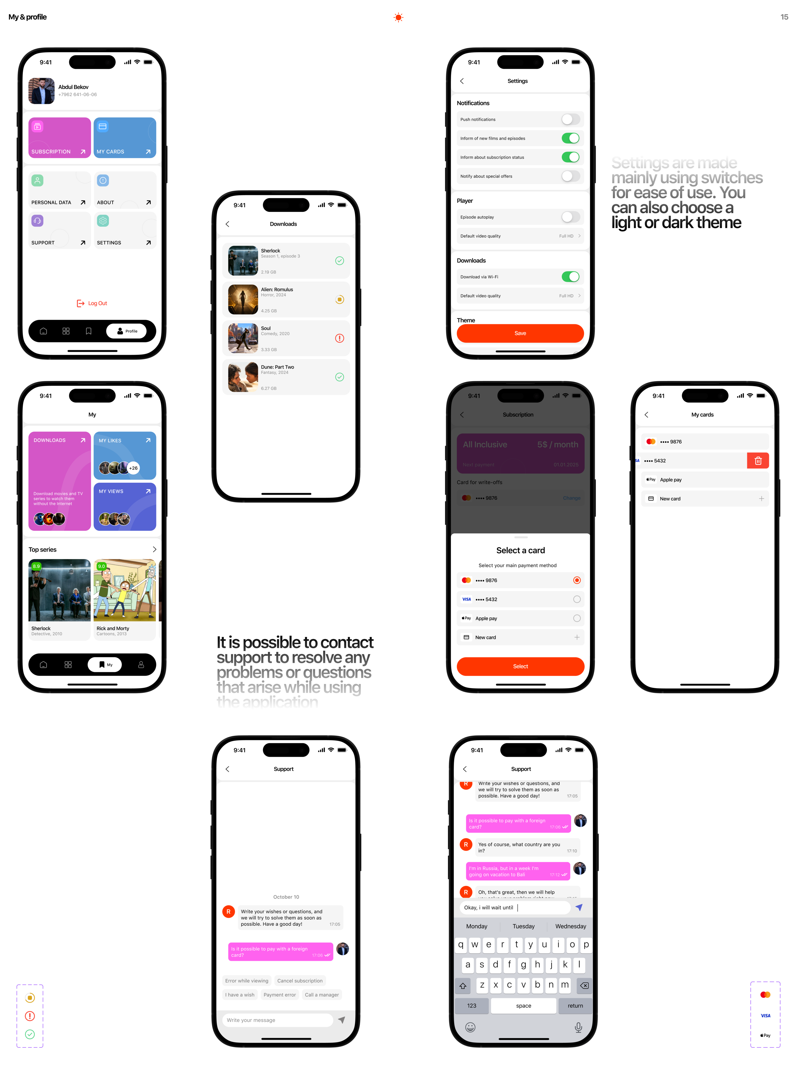 Mobile app | Online cinema — Изображение №19 — Интерфейсы на Dprofile