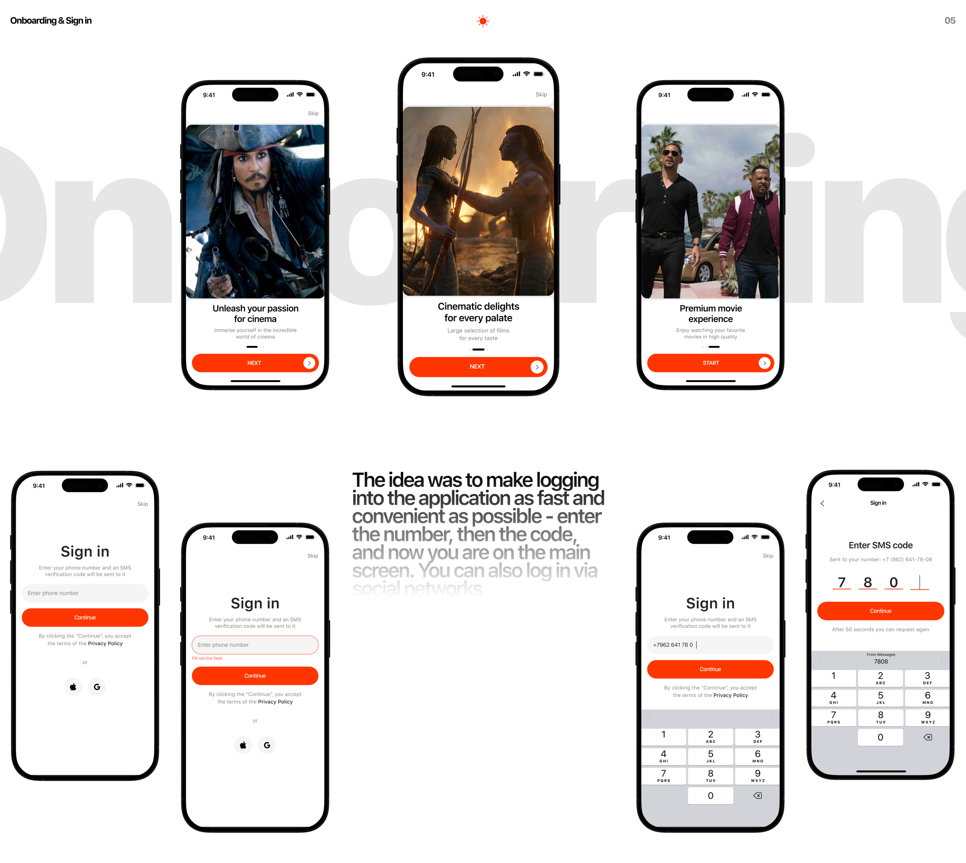 Mobile app | Online cinema — Изображение №6 — Интерфейсы на Dprofile