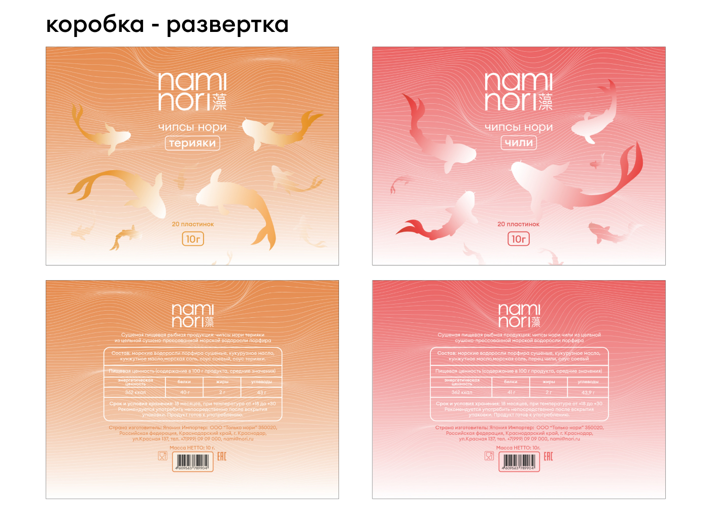 Nami Nori | Дизайн упаковки — Изображение №11 — Брендинг на Dprofile