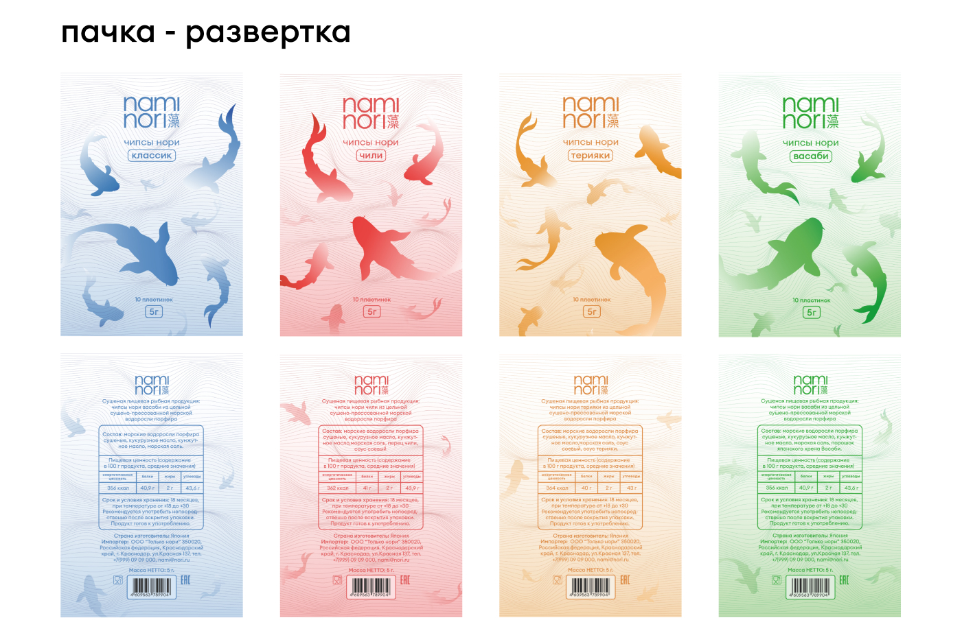 Nami Nori | Дизайн упаковки — Изображение №5 — Брендинг на Dprofile