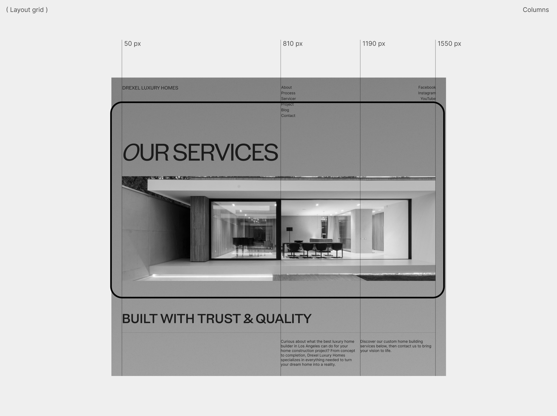 DREXEL LUXURY HOMES | WEB-DESIGN — Изображение №5 — Интерфейсы на Dprofile