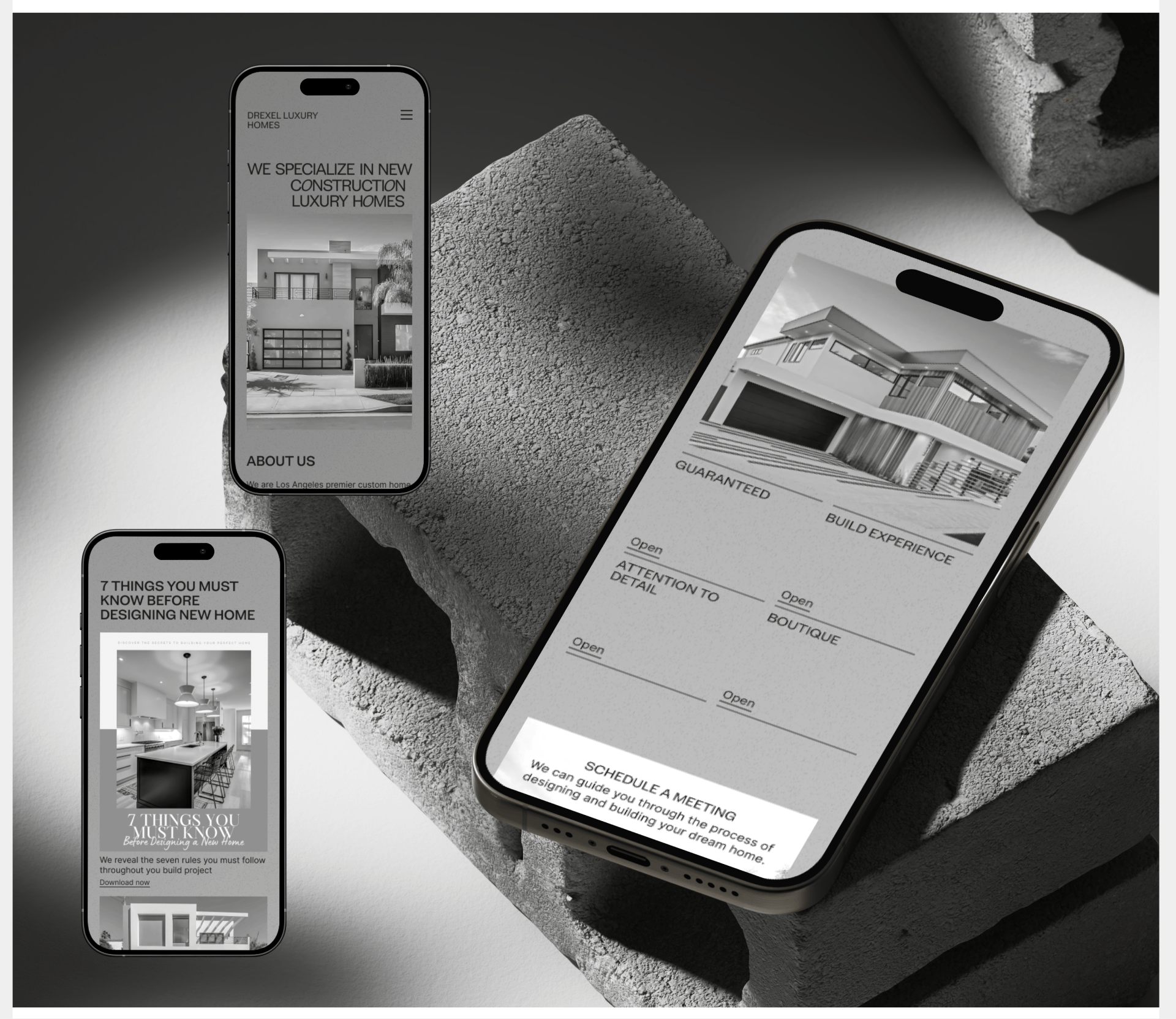 DREXEL LUXURY HOMES | WEB-DESIGN — Изображение №4 — Интерфейсы на Dprofile