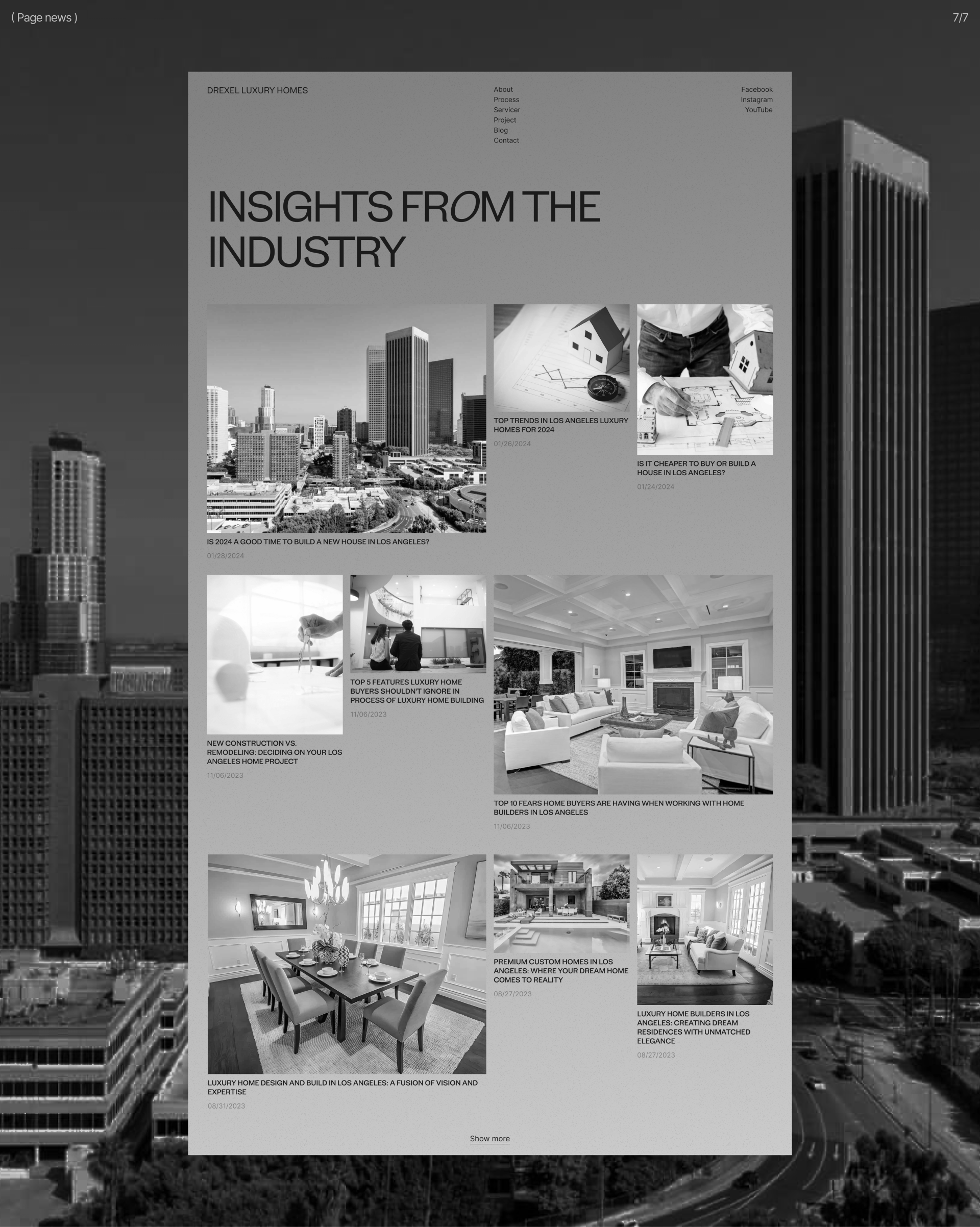 DREXEL LUXURY HOMES | WEB-DESIGN — Изображение №14 — Интерфейсы на Dprofile