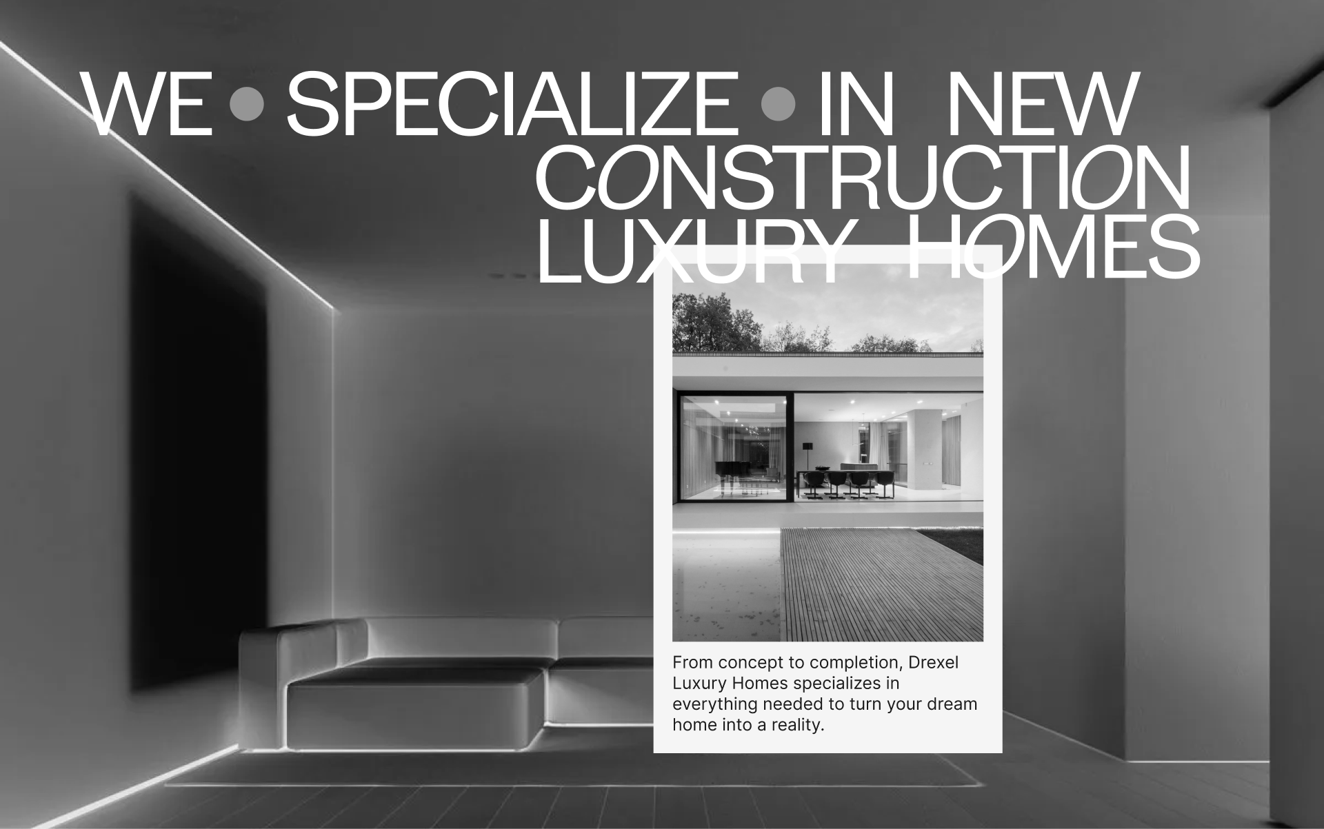 DREXEL LUXURY HOMES | WEB-DESIGN — Изображение №2 — Интерфейсы на Dprofile