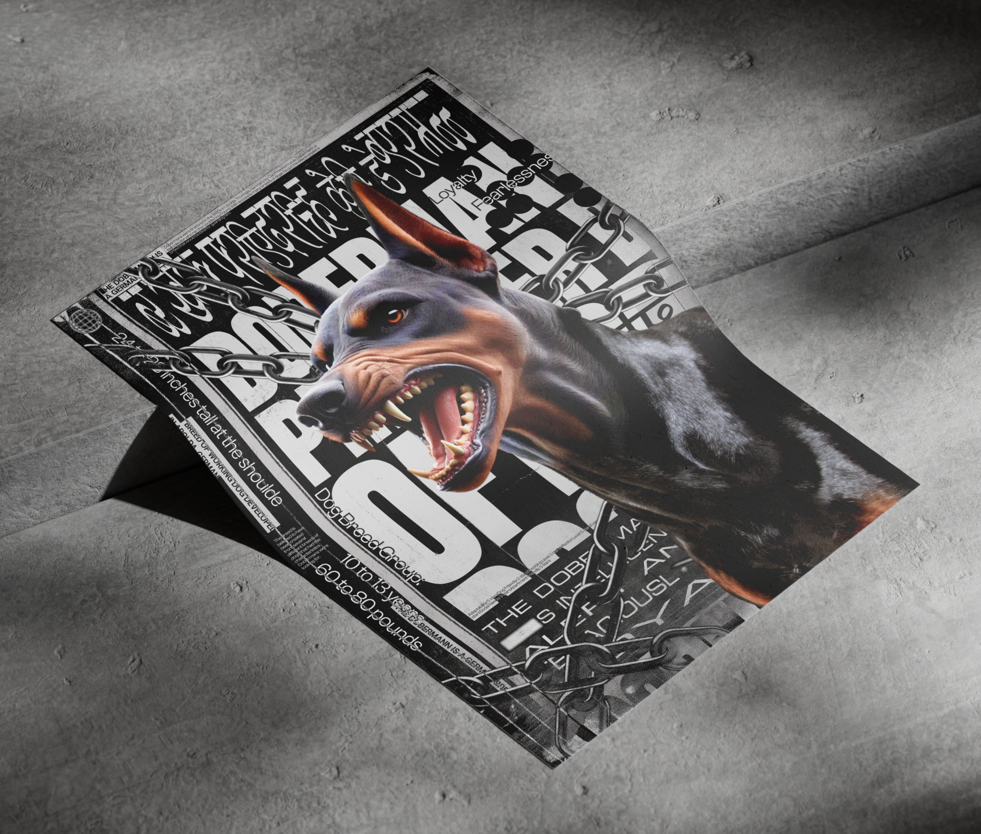 Poster Collection | Doberman Pinscher — Изображение №3 — Графика на Dprofile