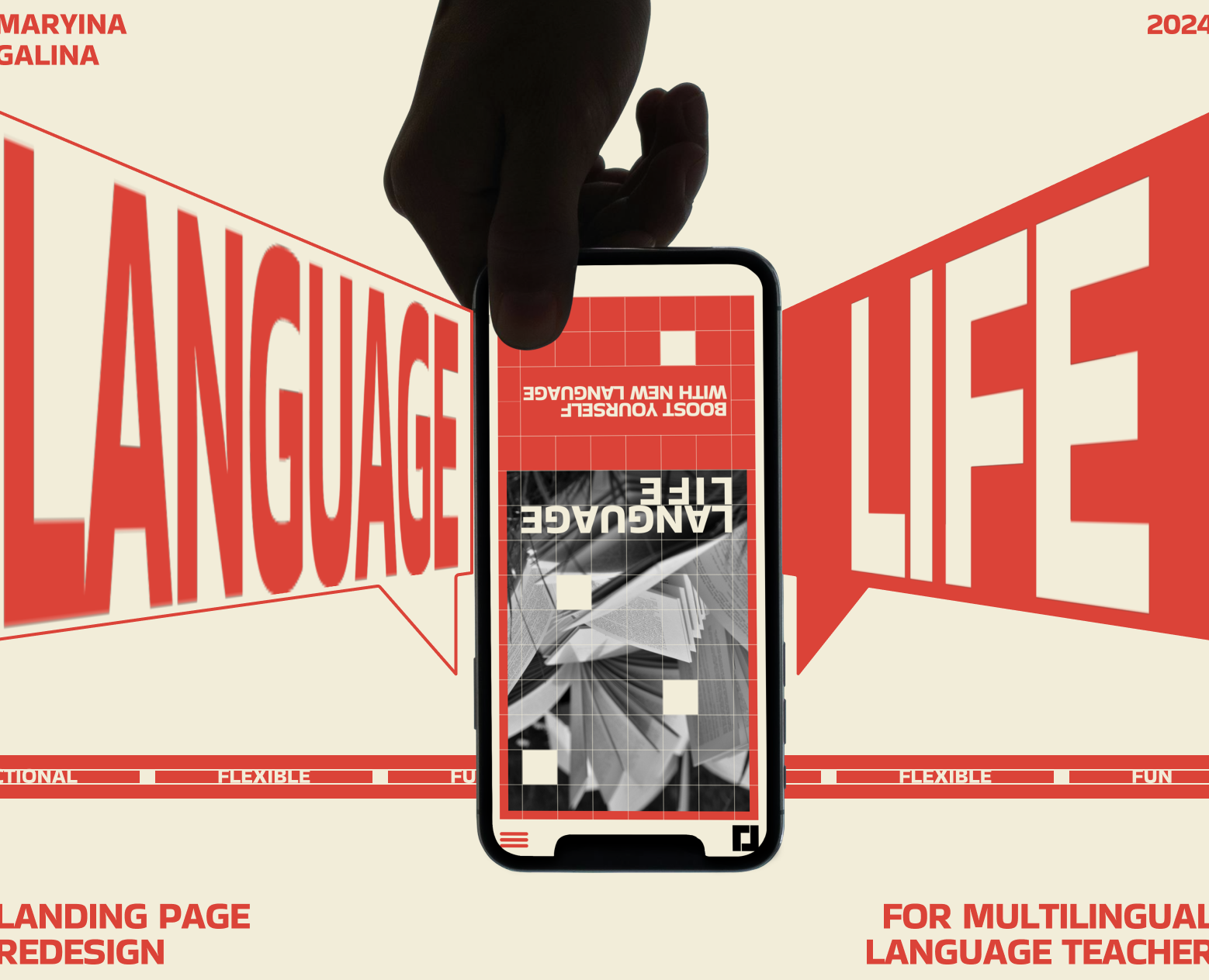 Lending page redesign Language Life — Интерфейсы, Брендинг на Dprofile