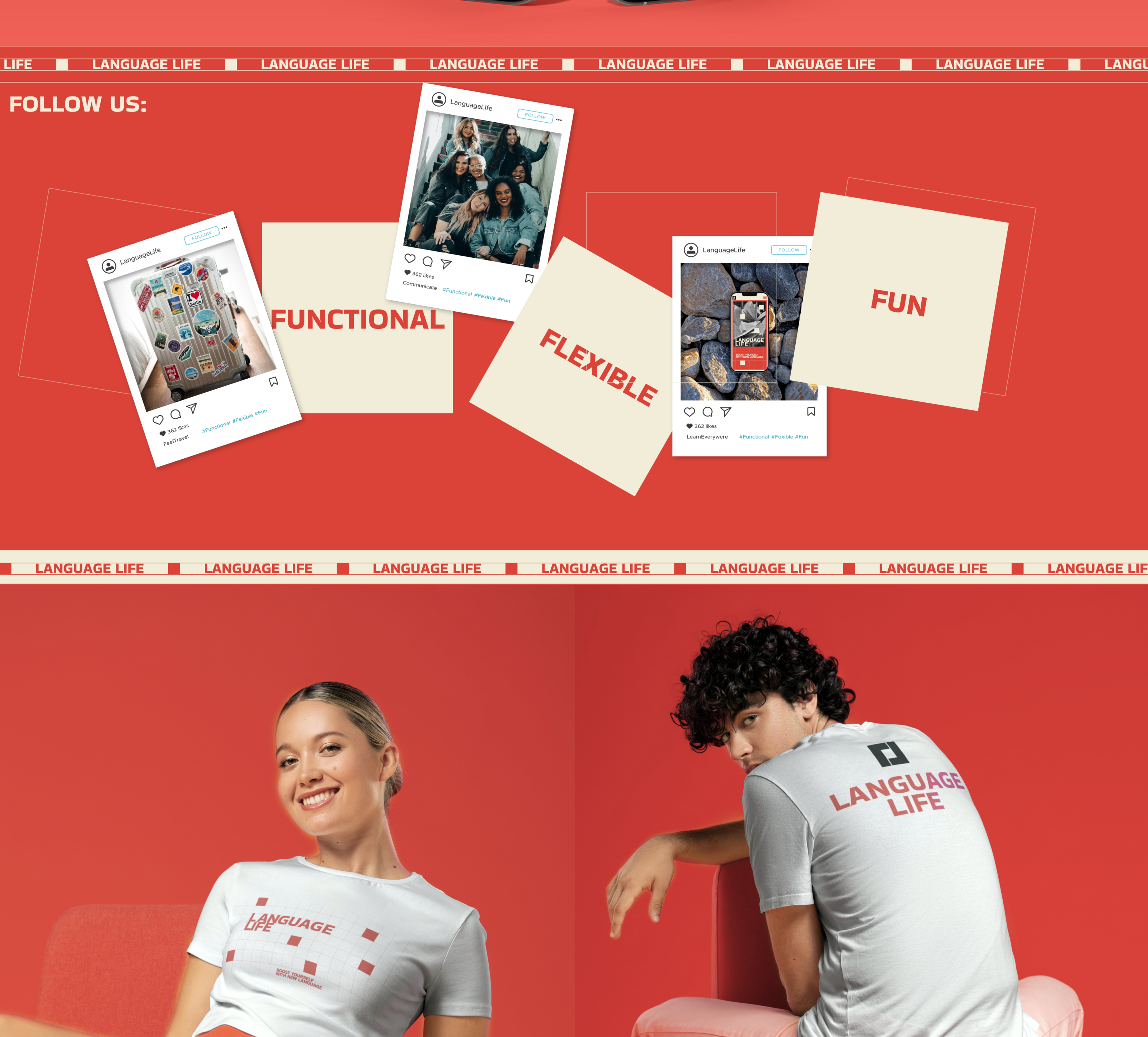 Lending page redesign Language Life — Изображение №5 — Интерфейсы, Брендинг на Dprofile