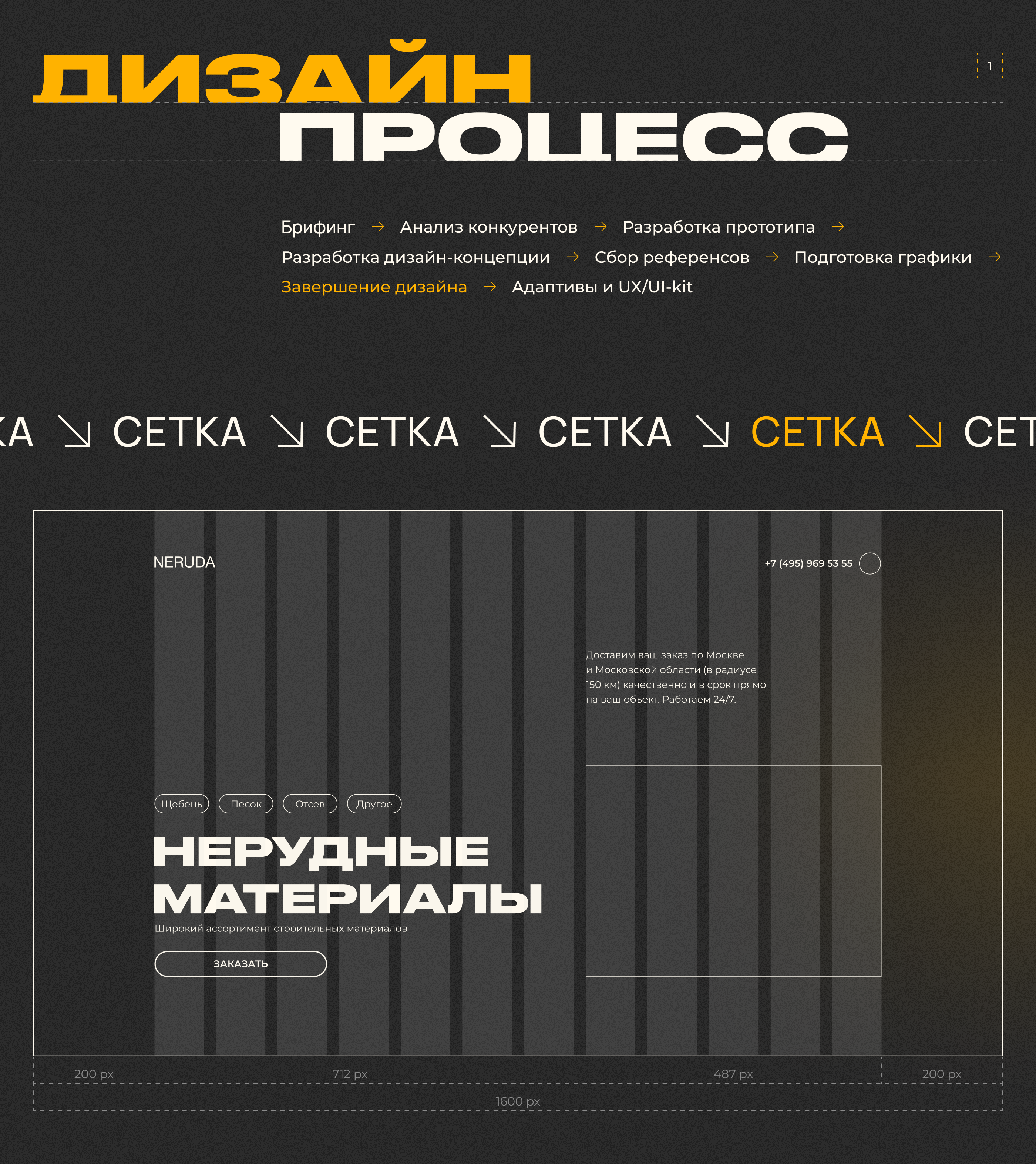 Дизайн одностраничного сайта для компании «Неруда» — Изображение №2 — Интерфейсы на Dprofile