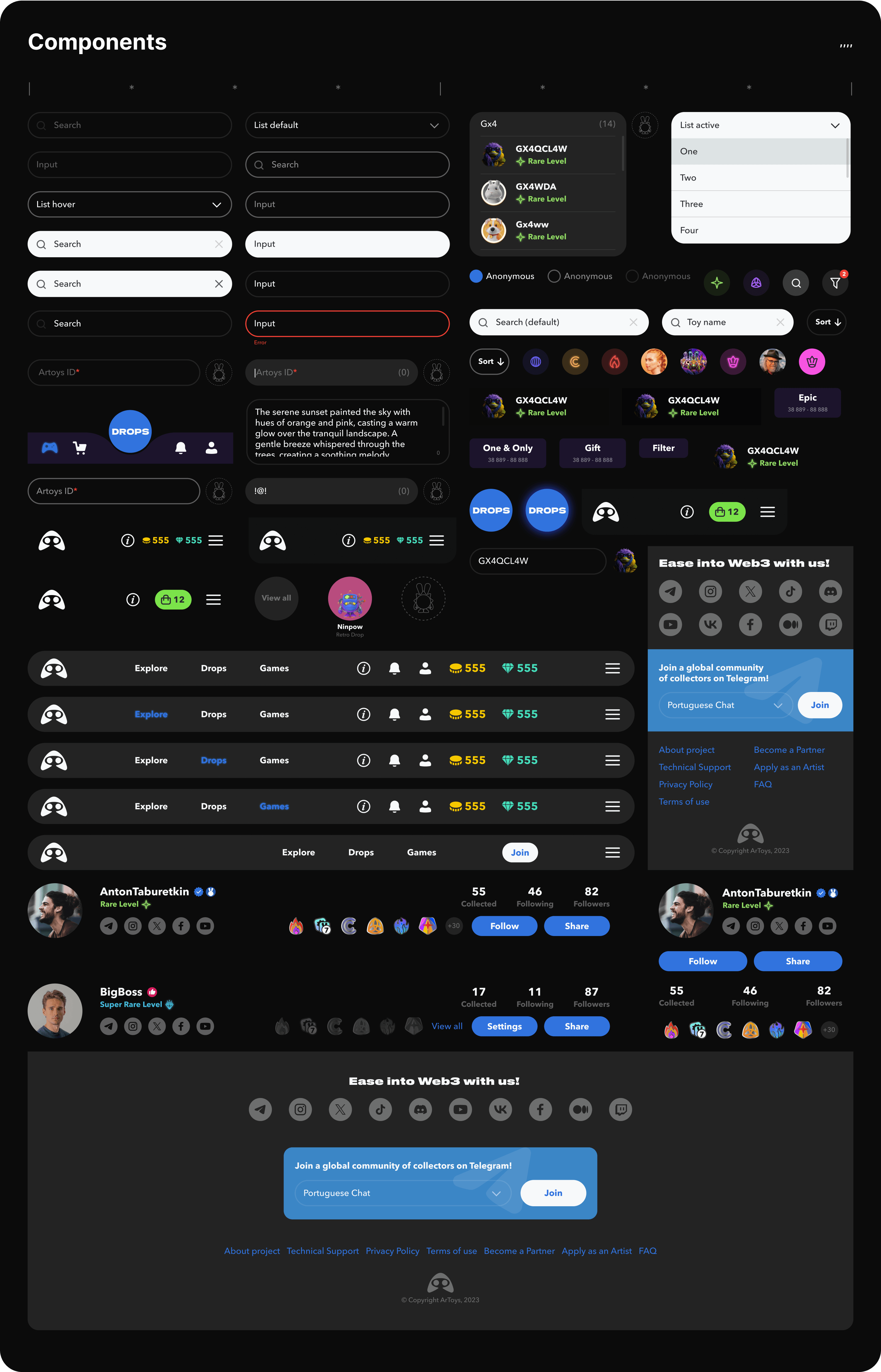 ArToys platform — Изображение №17 — Интерфейсы на Dprofile