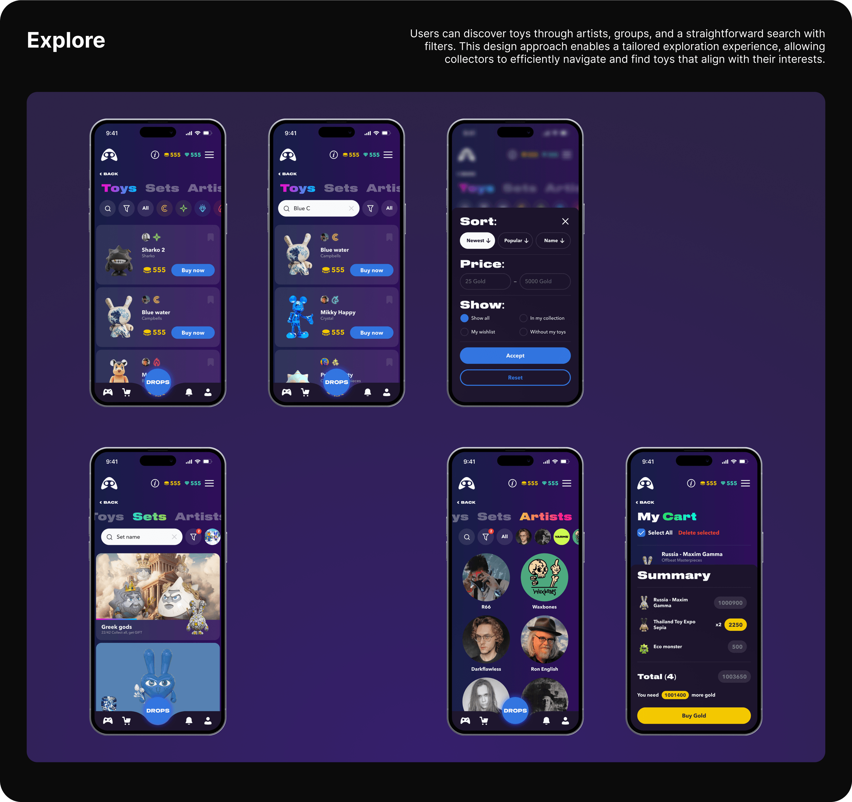 ArToys platform — Изображение №4 — Интерфейсы на Dprofile