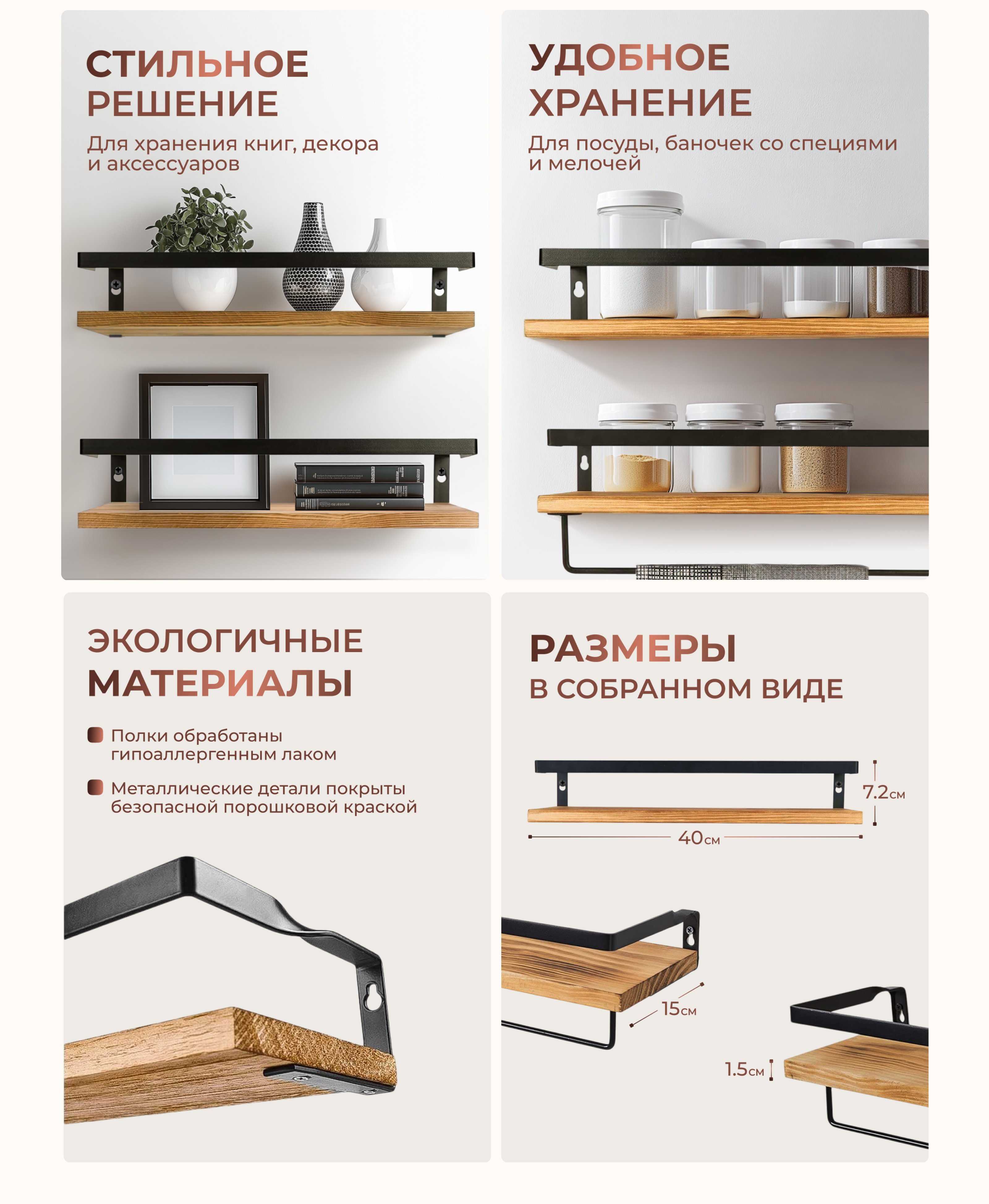 Дизай карточки товара для Настенных полок — Изображение №4 — Графика, Маркетинг на Dprofile